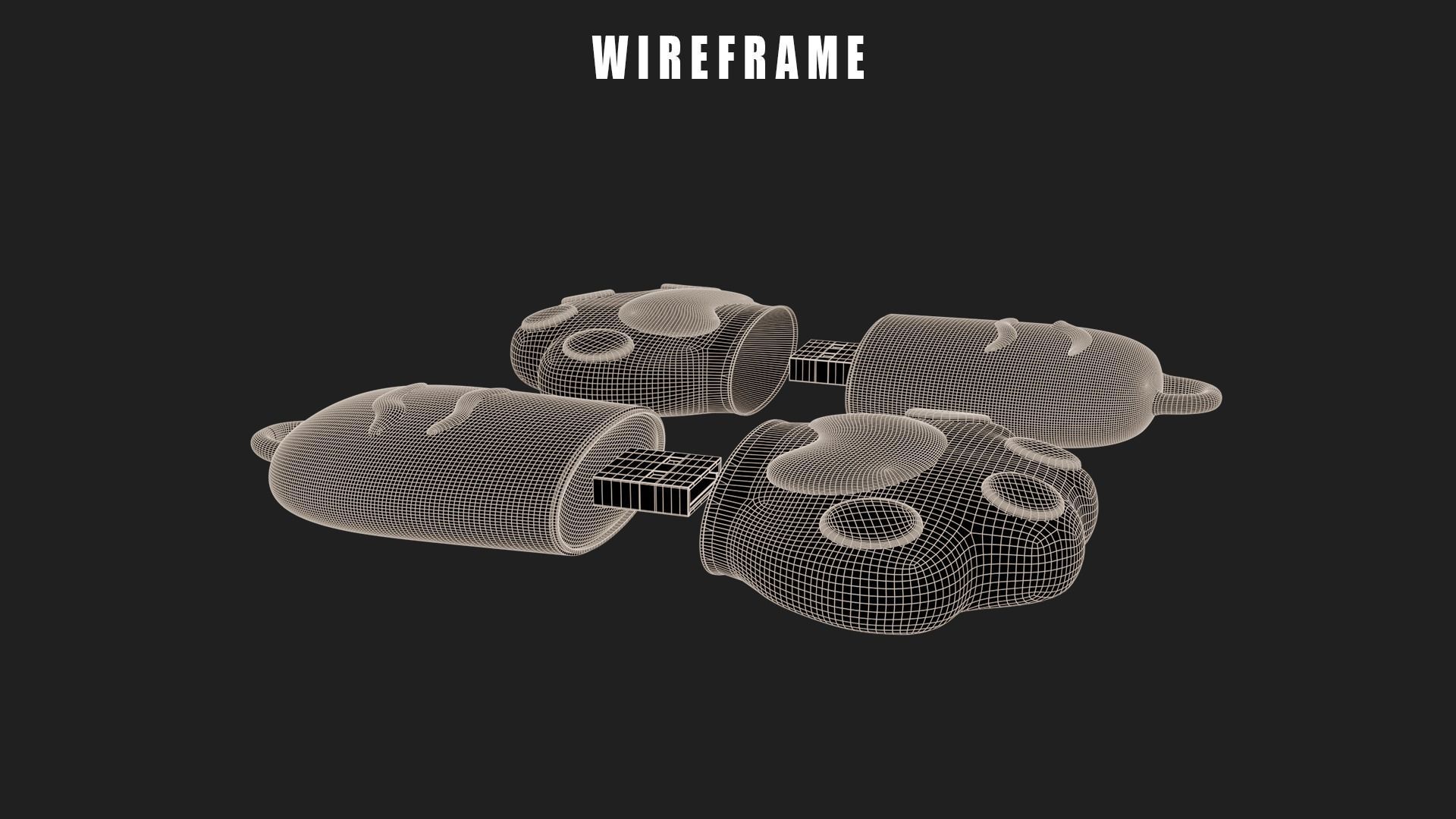 Cute USB Flash Memory Drive 3D model_3