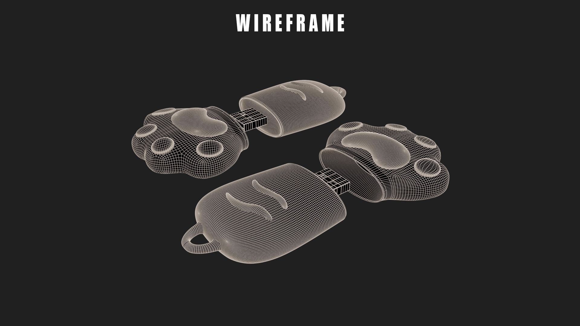 Cute USB Flash Memory Drive 3D model_4