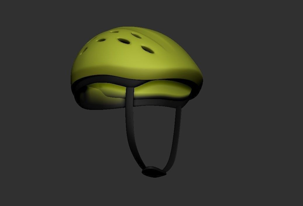 CARTOON CYCLING HELMET 3D print model_1
