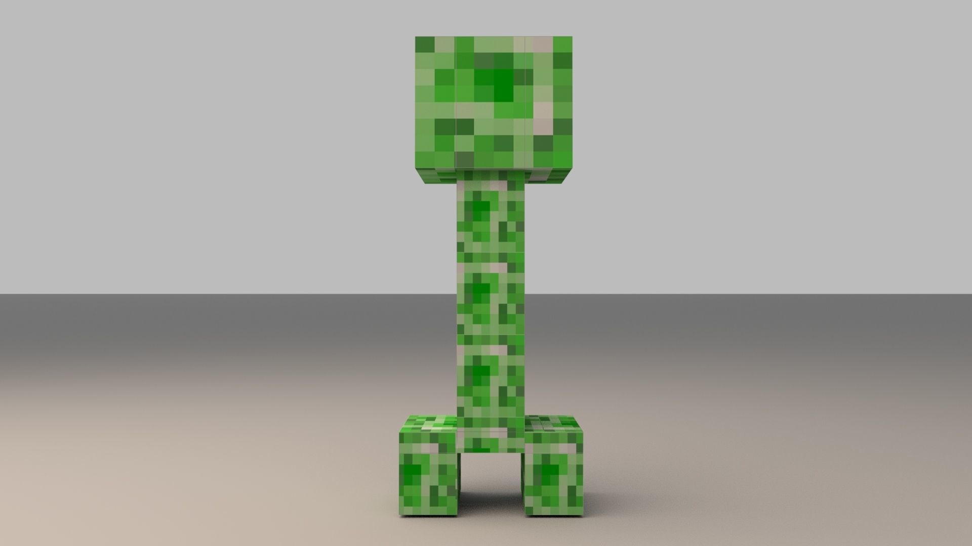 Minecraft Creeper Low-poly 3D model Free - With Rigged Free low-poly 3D model_4