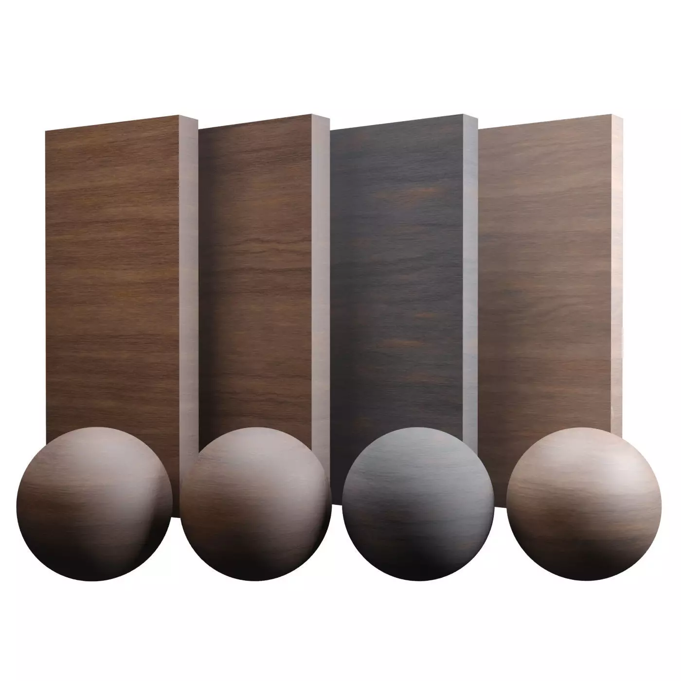 Fine Walnut Wood Varnished Texture PBR Vray Corona Blender Texture_0