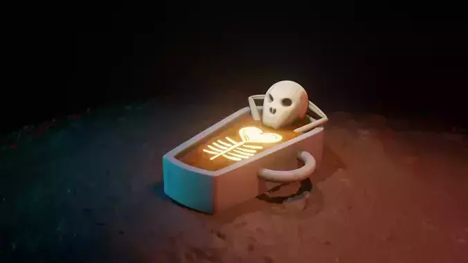 Coffin Cup 3D model