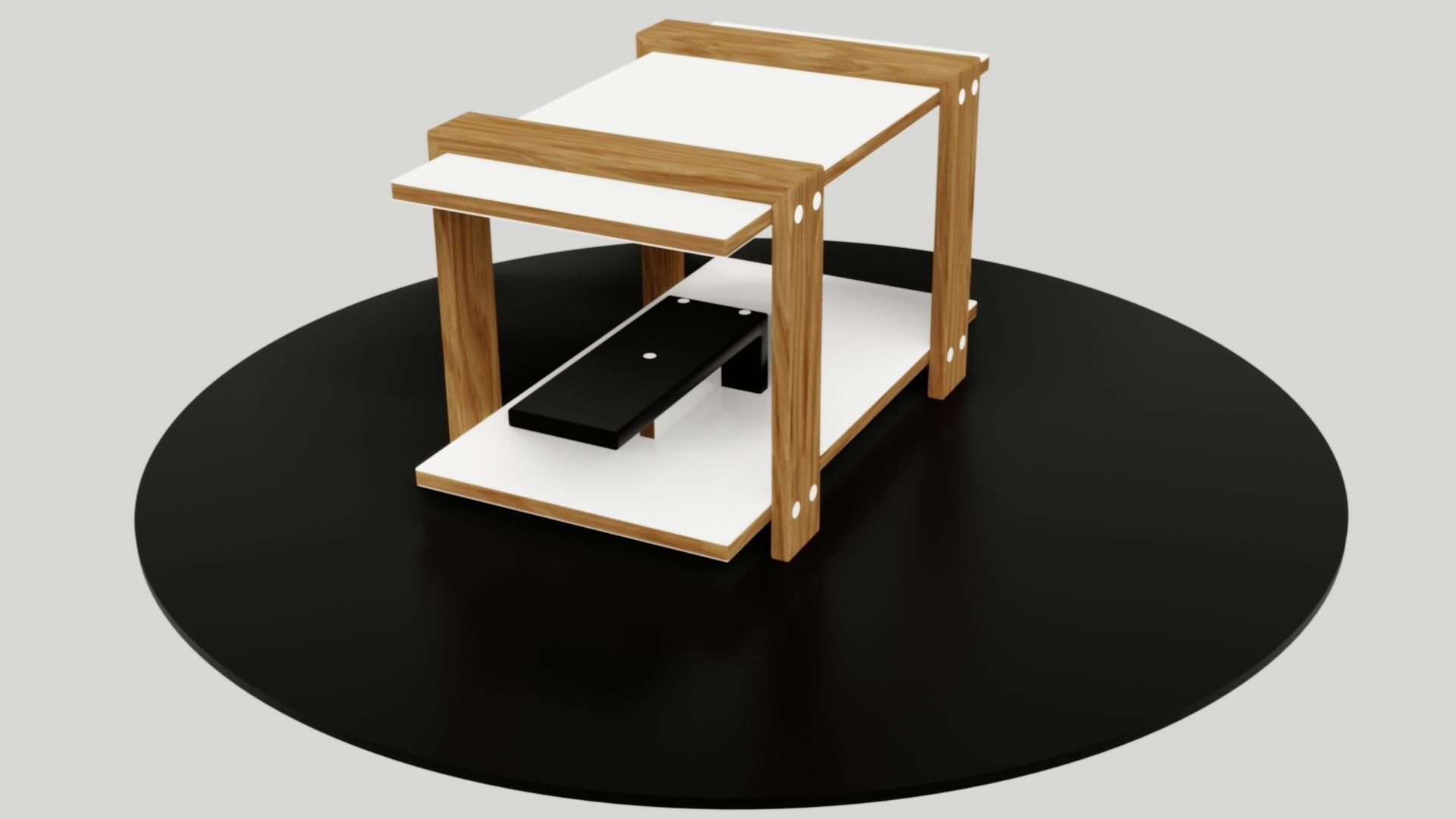 table side Low-poly 3D model_51
