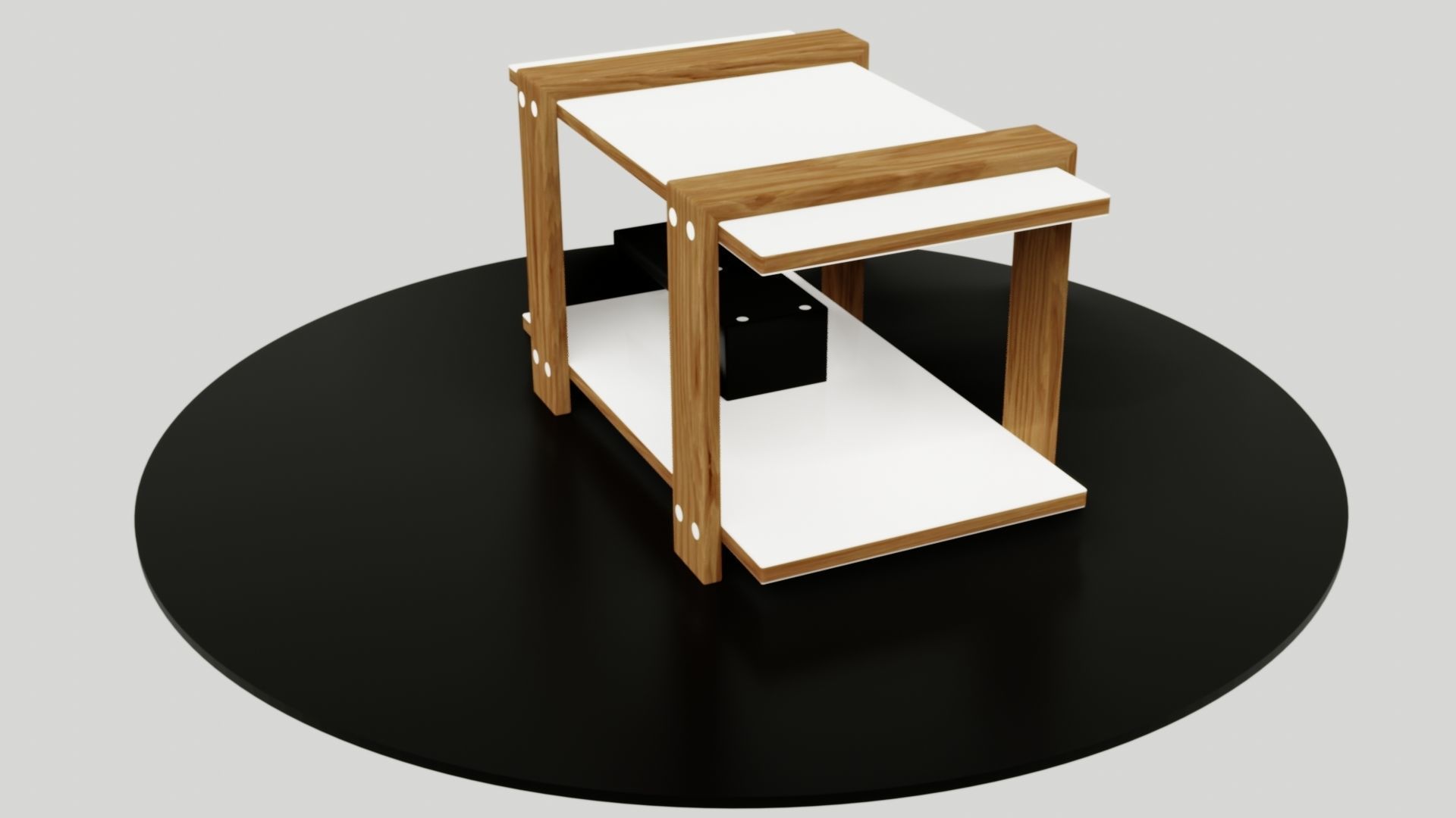 table side Low-poly 3D model_15