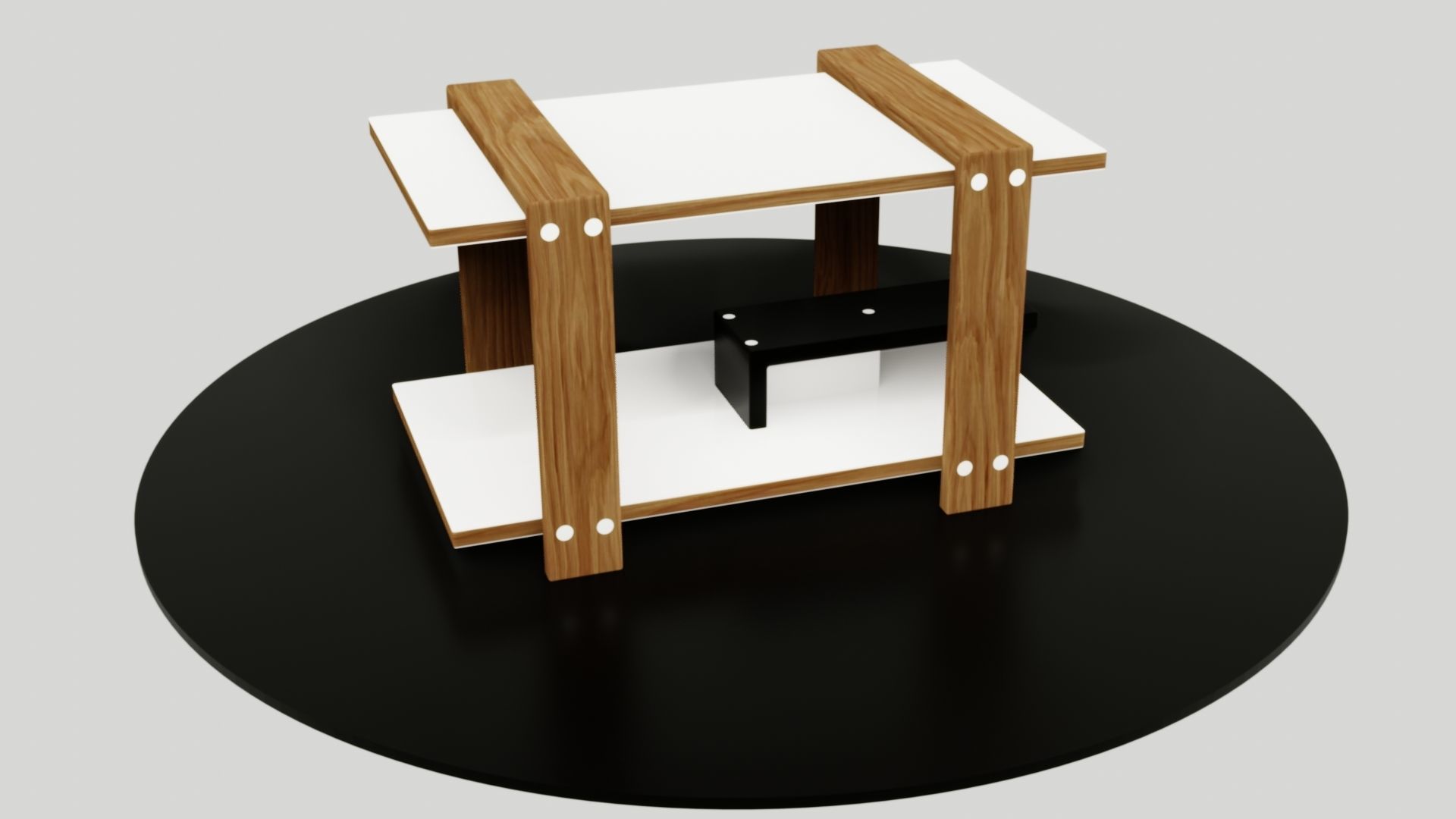 table side Low-poly 3D model_30