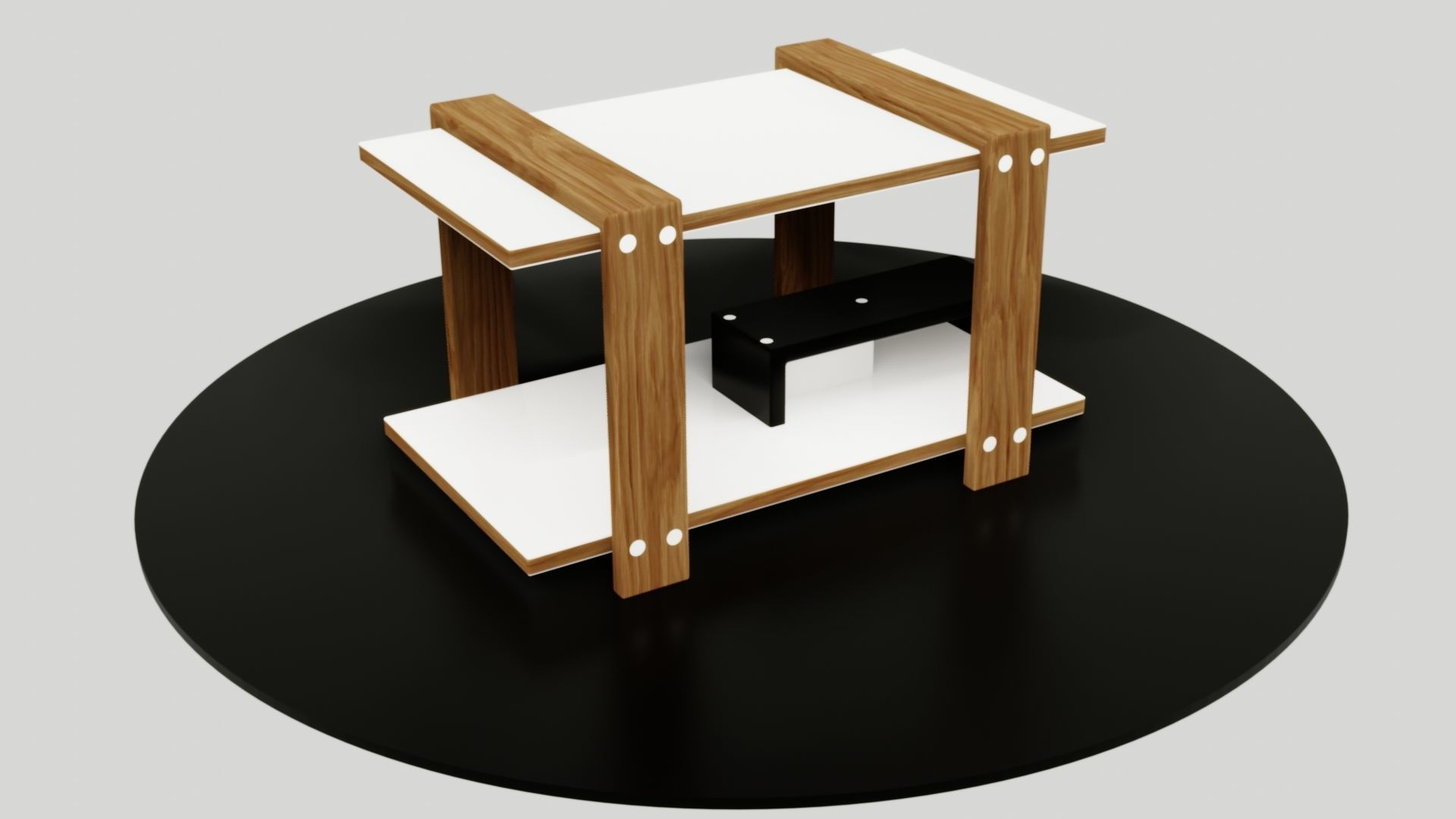table side Low-poly 3D model_28