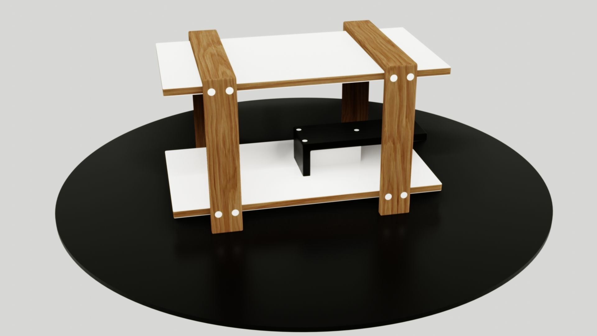 table side Low-poly 3D model_31