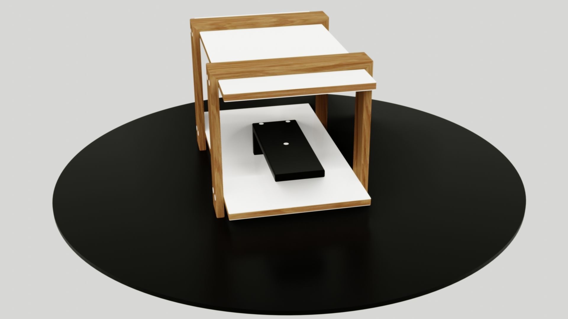 table side Low-poly 3D model_45