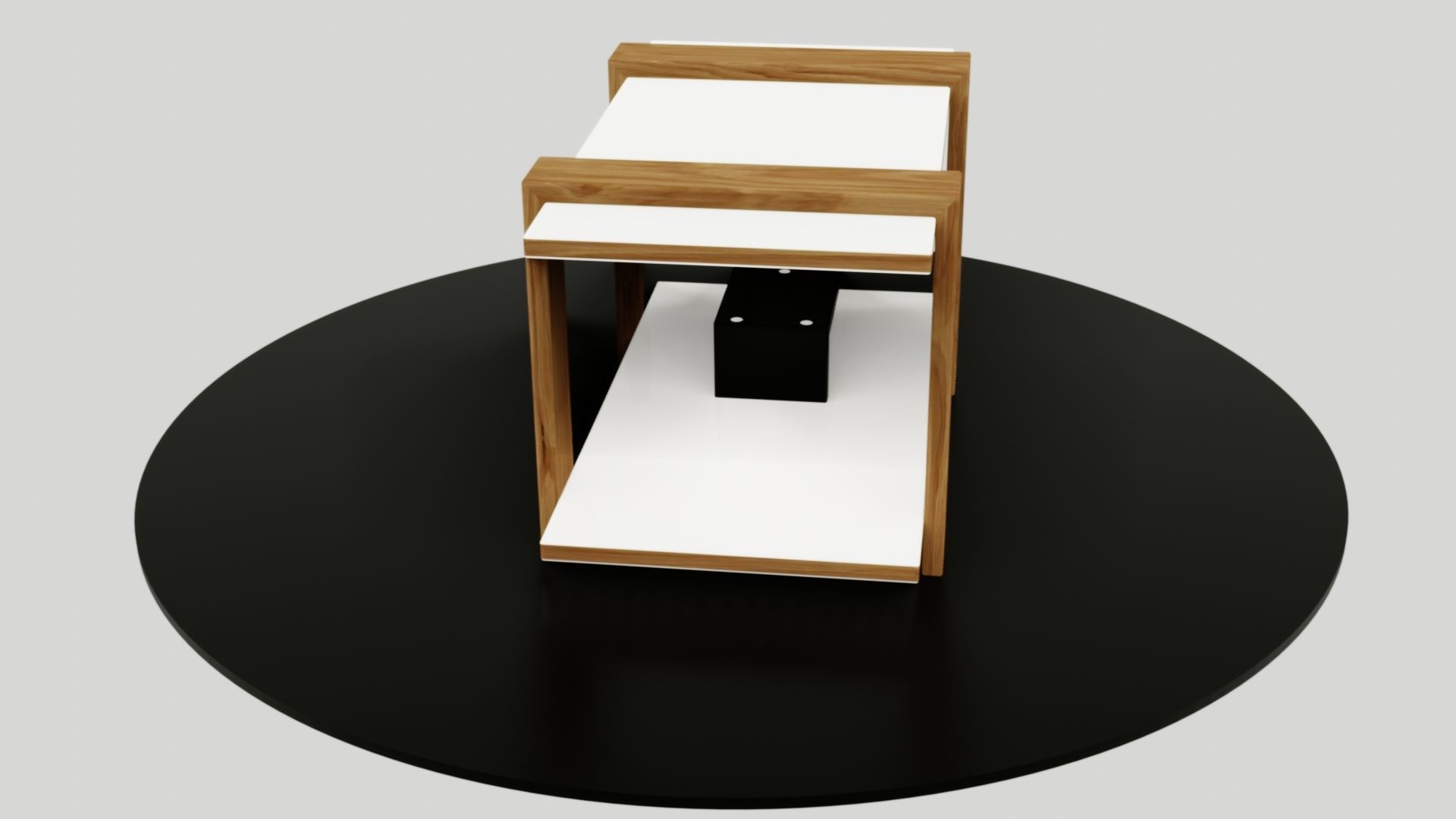 table side Low-poly 3D model_20