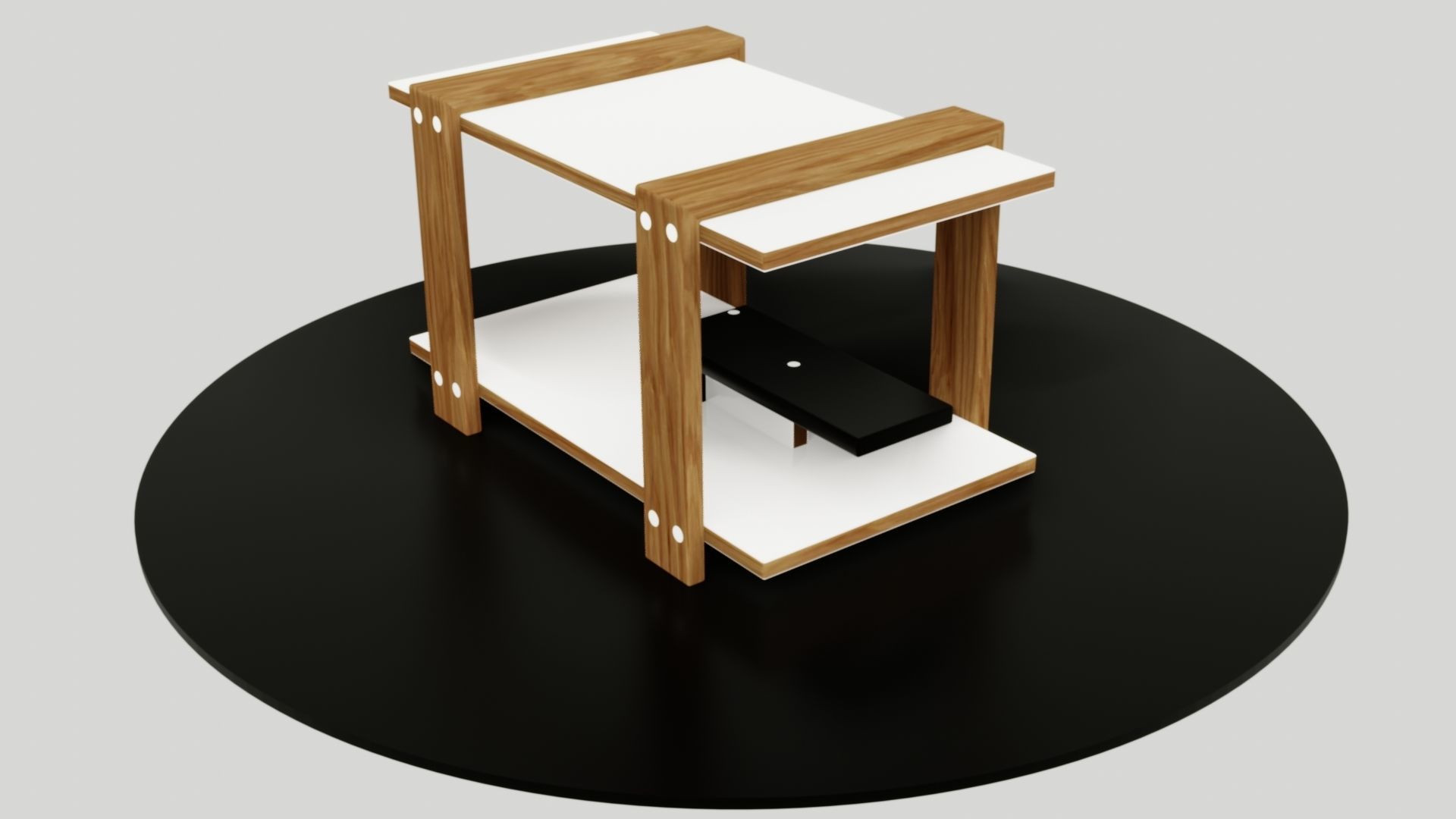table side Low-poly 3D model_41