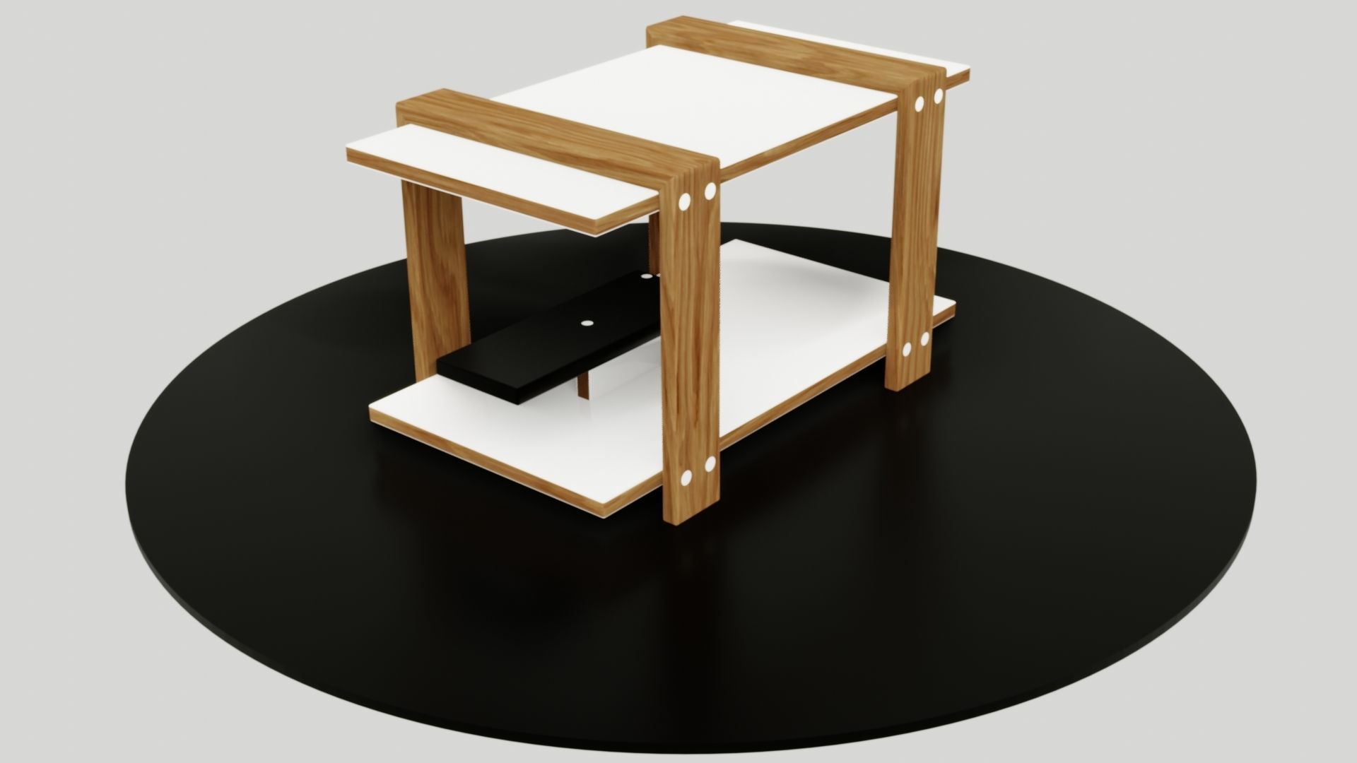 table side Low-poly 3D model_53