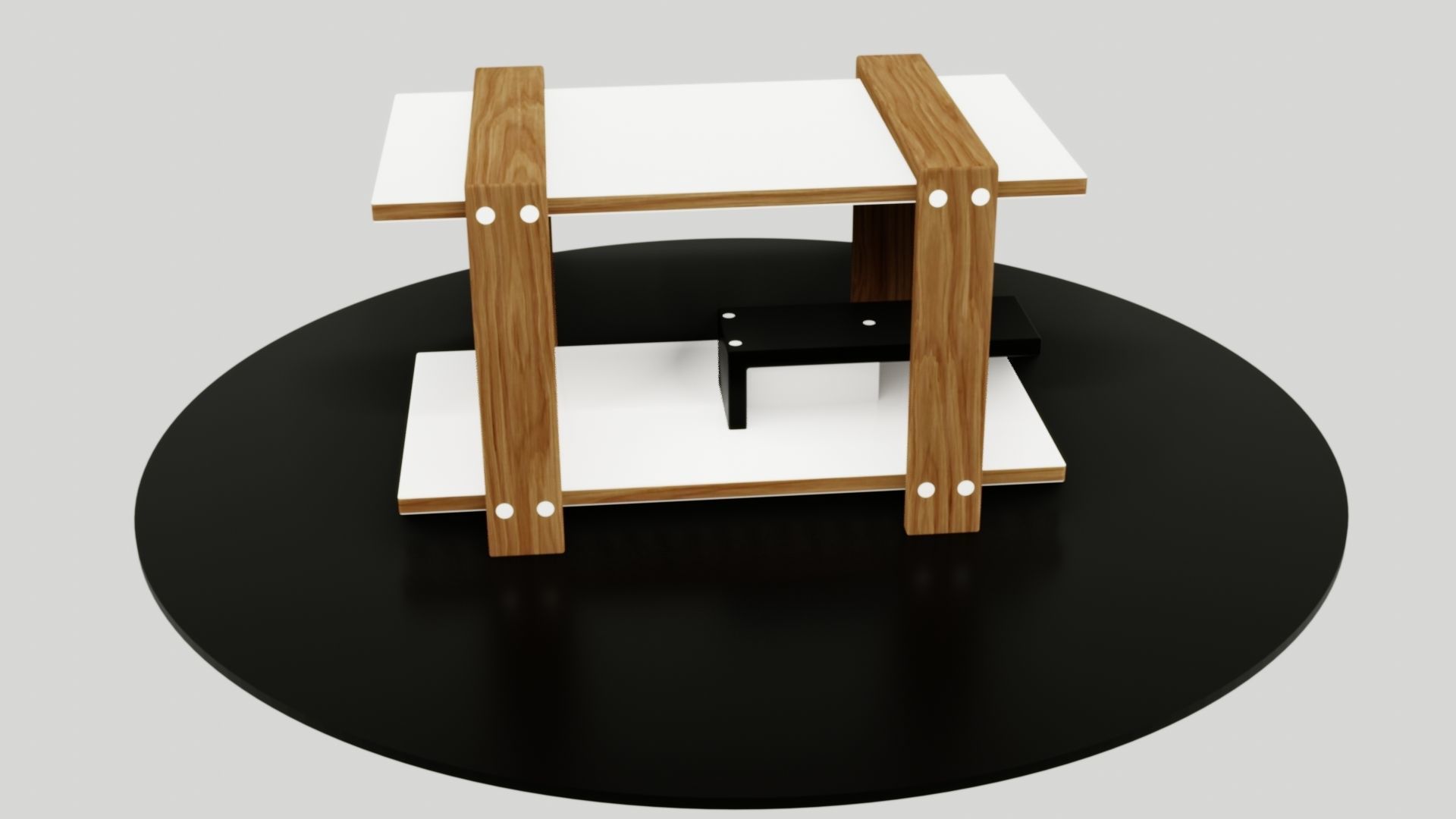 table side Low-poly 3D model_32