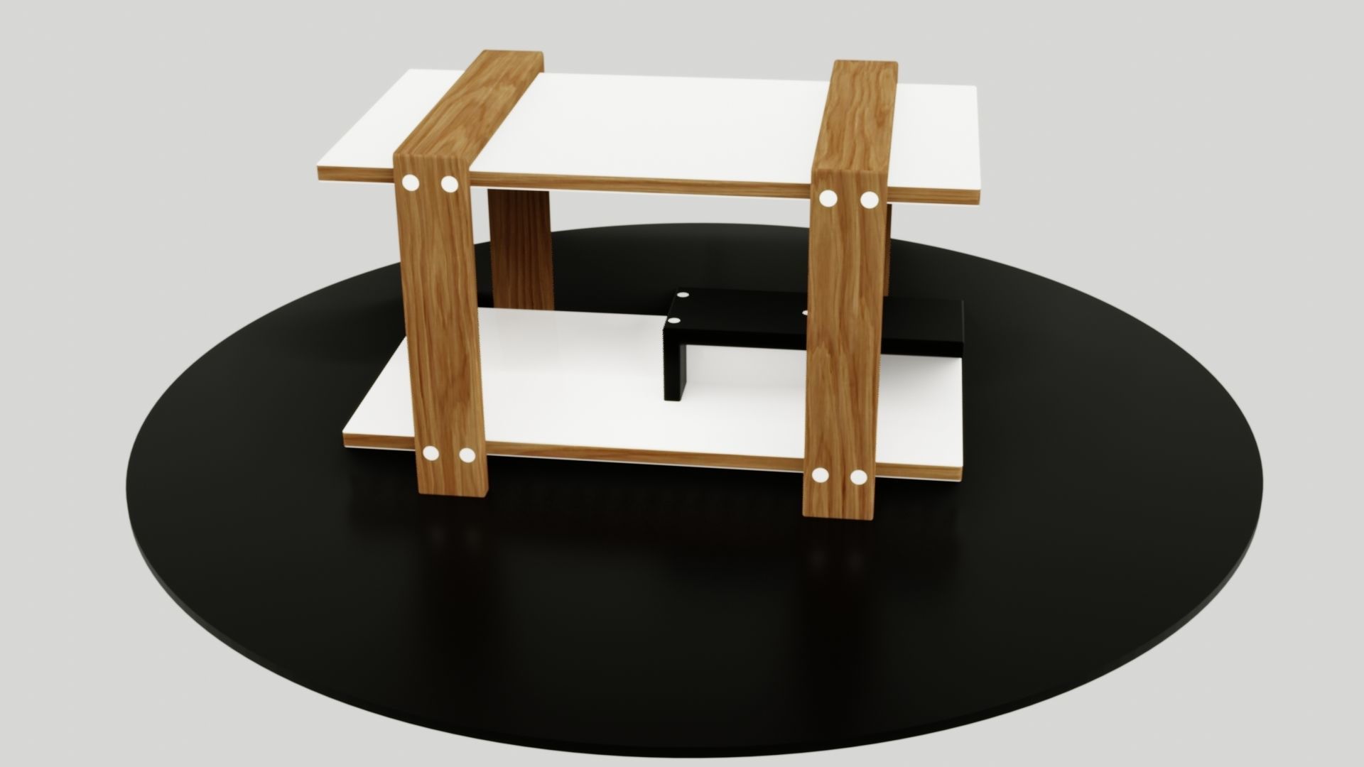 table side Low-poly 3D model_34