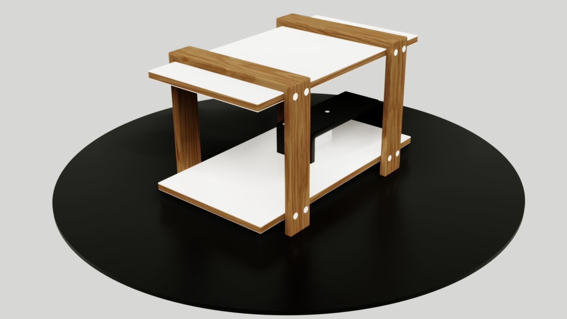 table side Low-poly 3D model_25