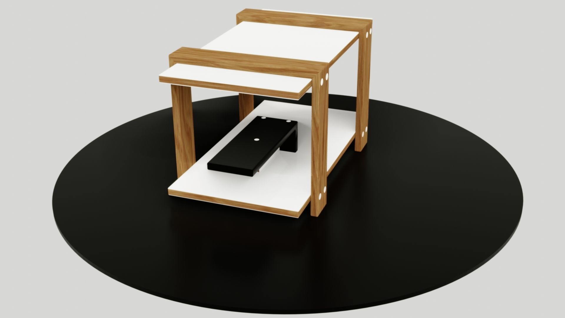 table side Low-poly 3D model_50