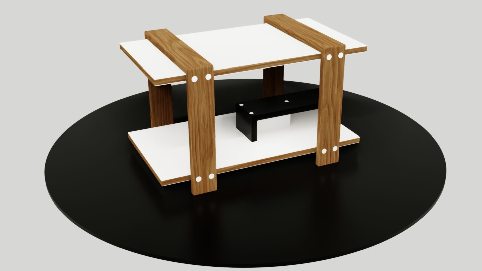 table side Low-poly 3D model_29