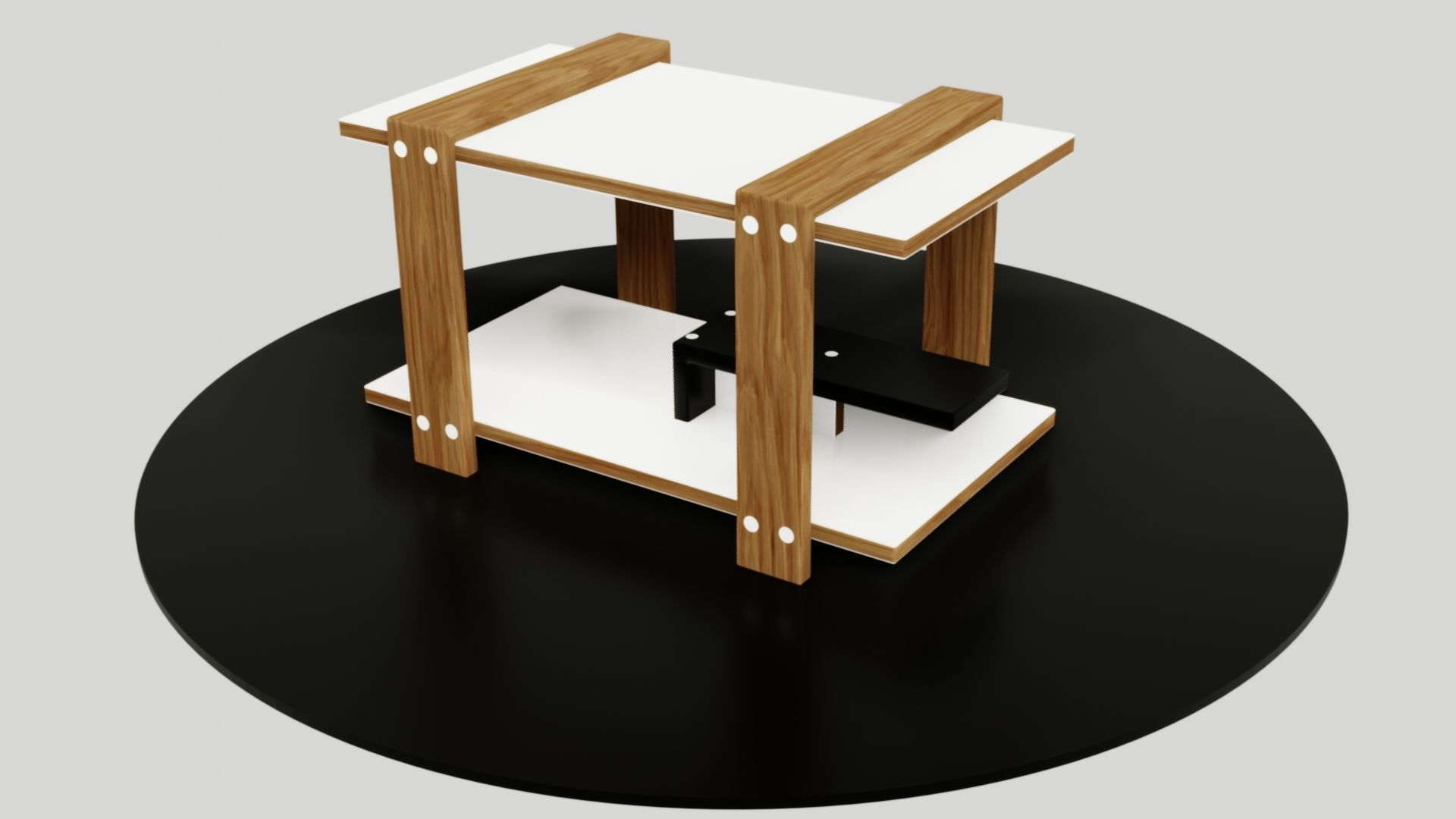 table side Low-poly 3D model_38