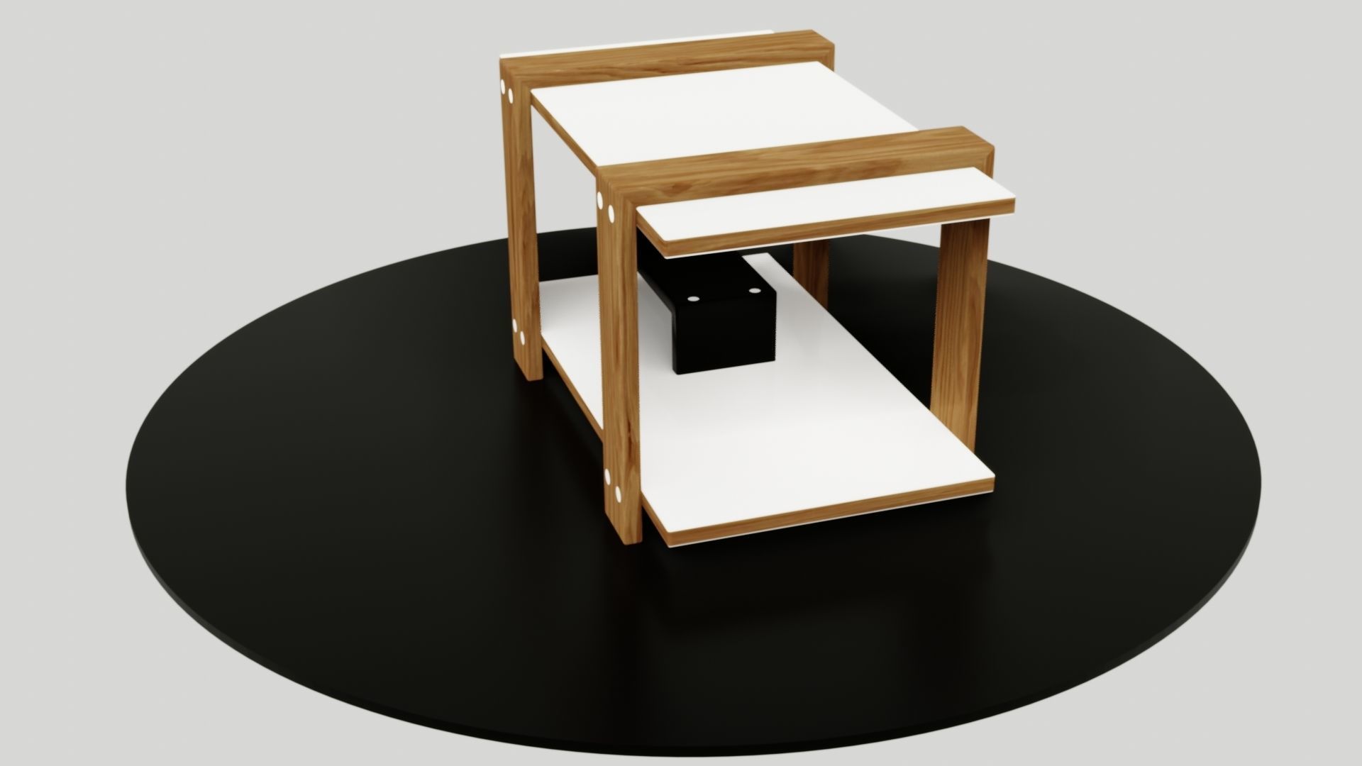 table side Low-poly 3D model_16