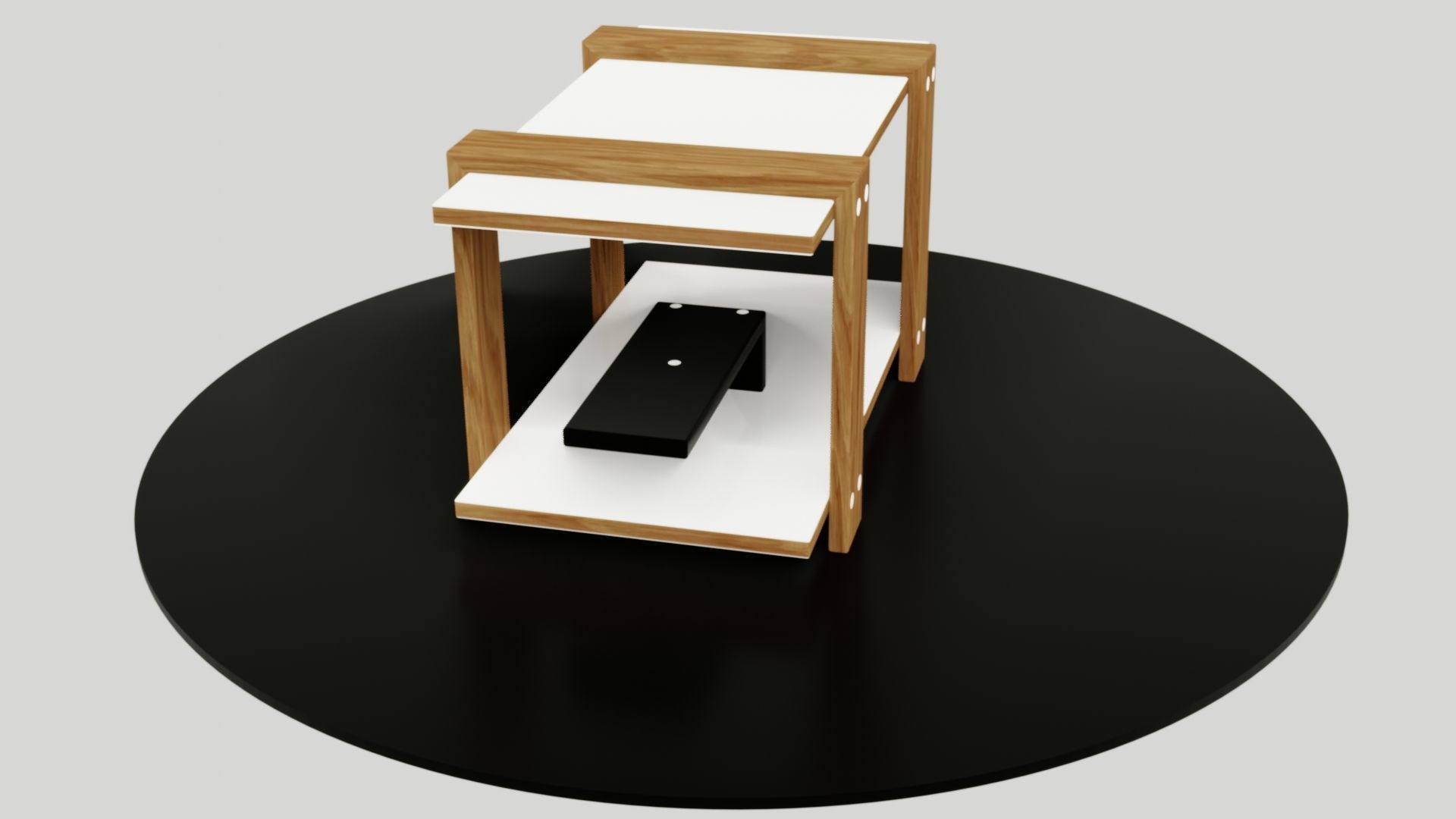 table side Low-poly 3D model_49