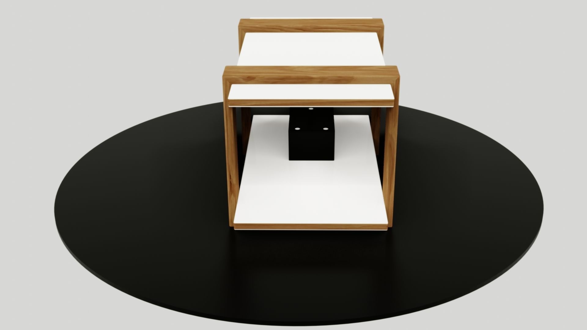 table side Low-poly 3D model_19