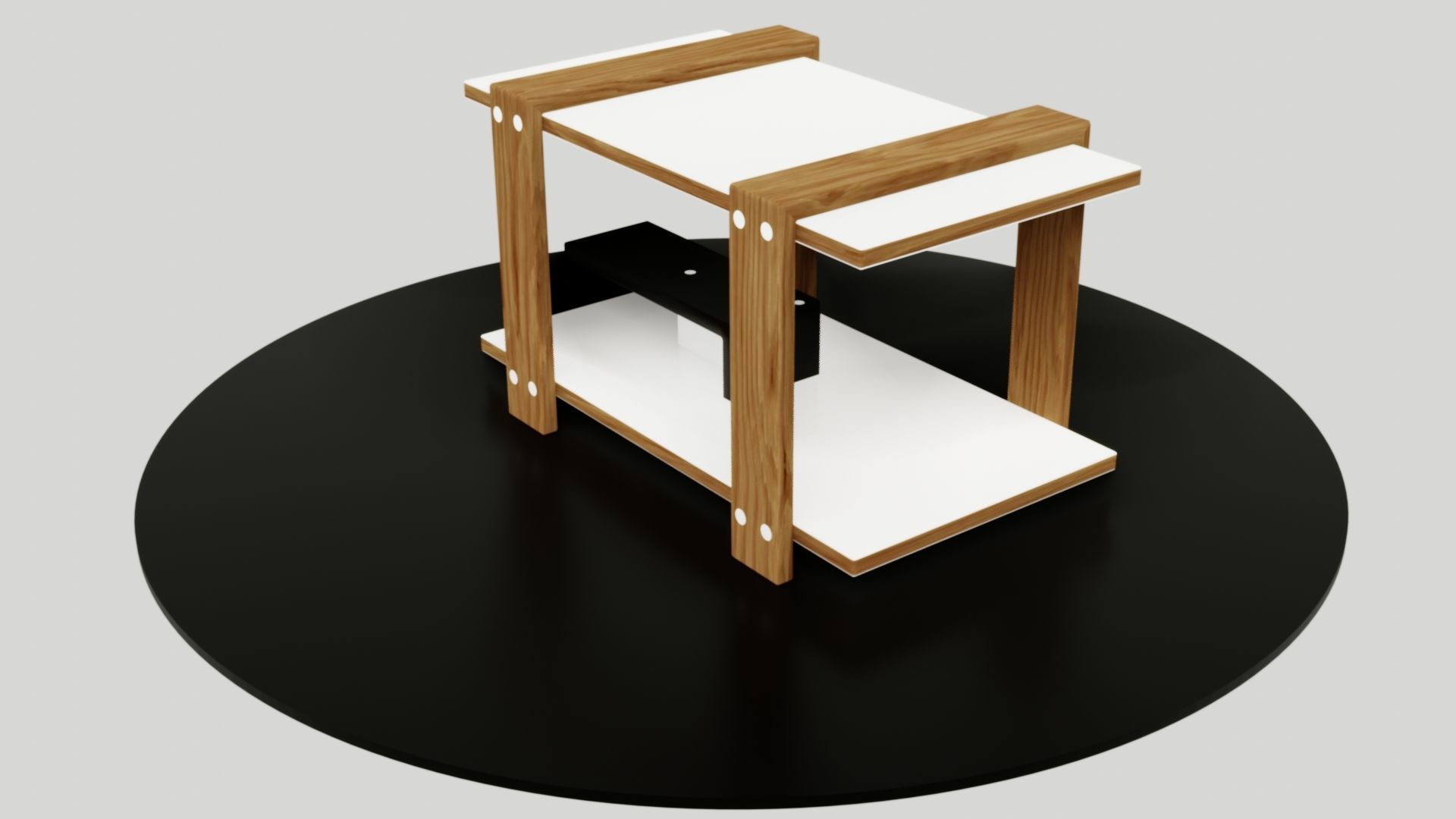 table side Low-poly 3D model_13