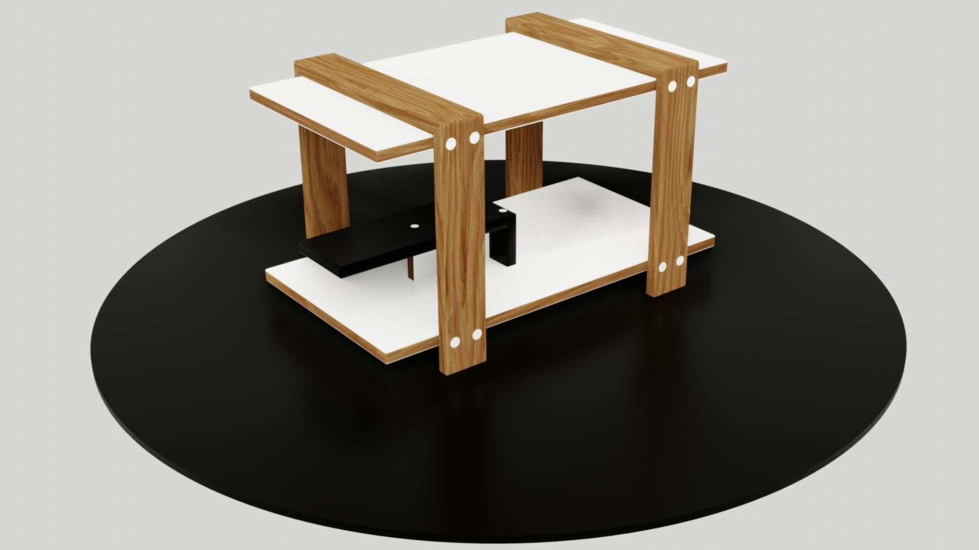 table side Low-poly 3D model_55