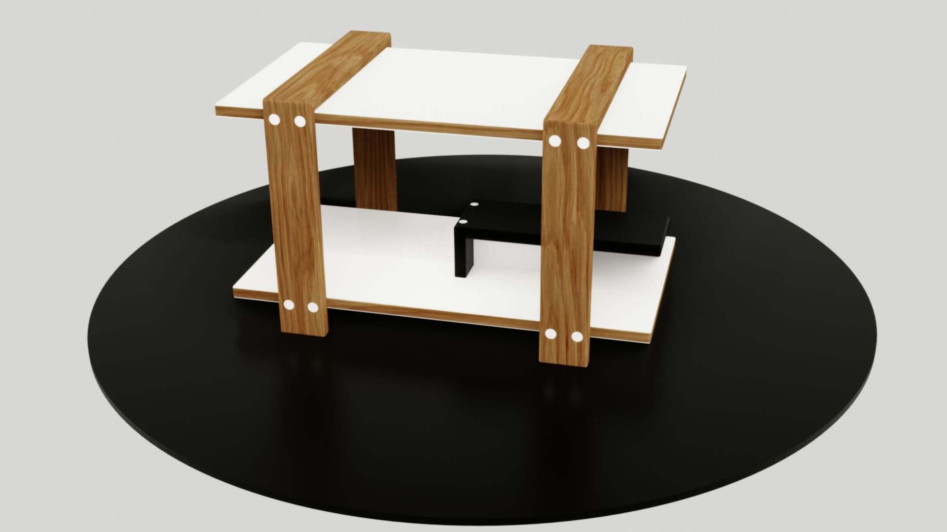 table side Low-poly 3D model_35