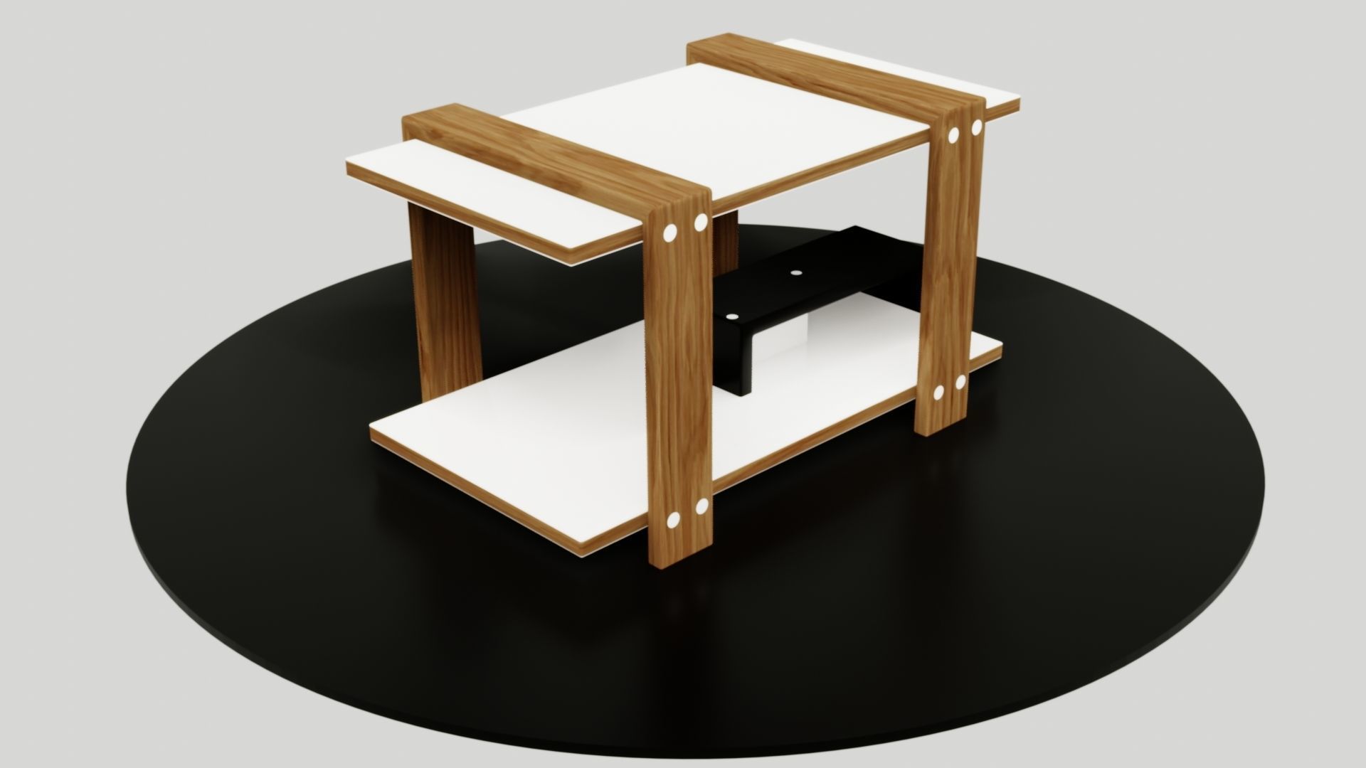table side Low-poly 3D model_26