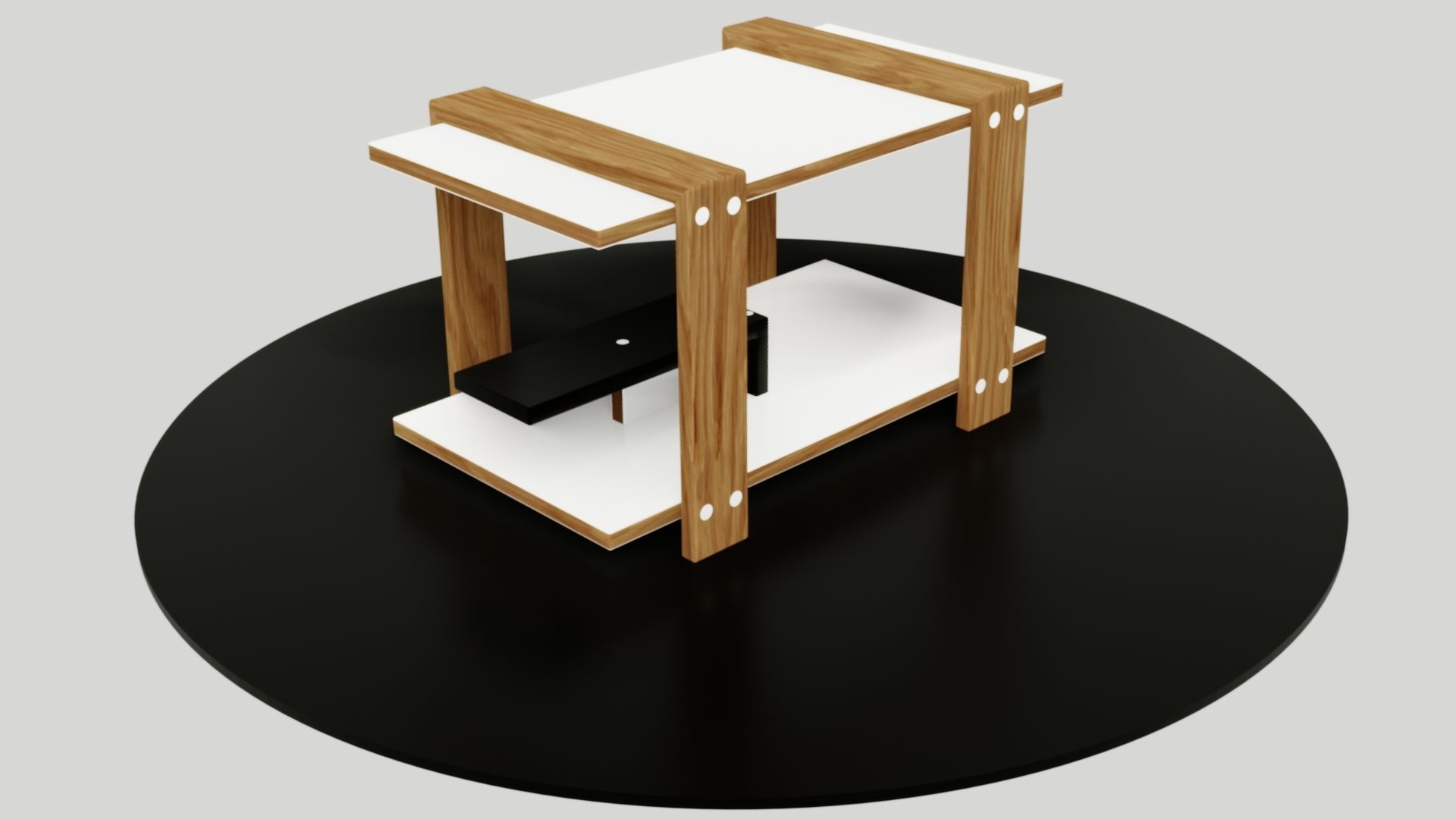 table side Low-poly 3D model_54