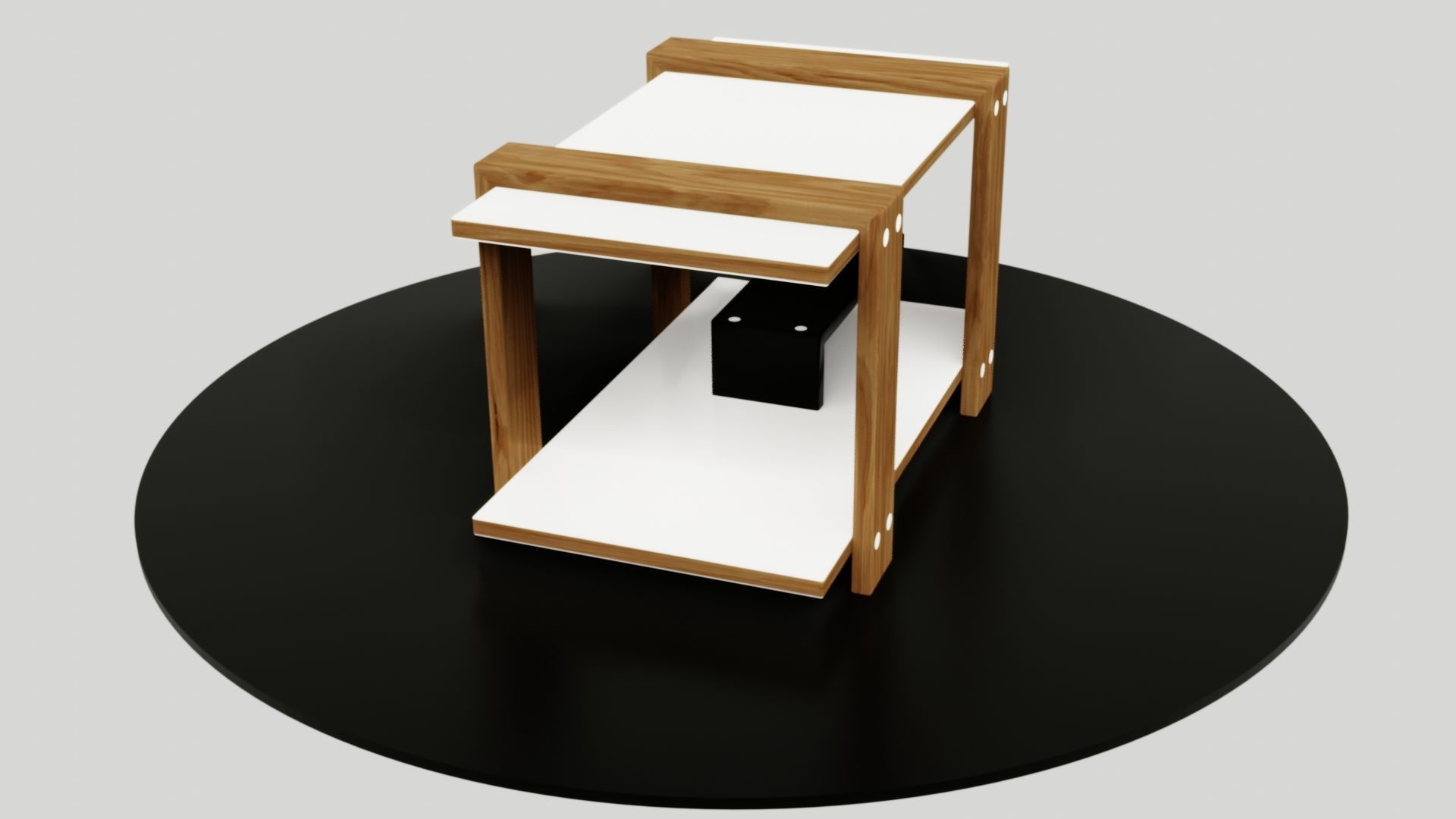 table side Low-poly 3D model_22