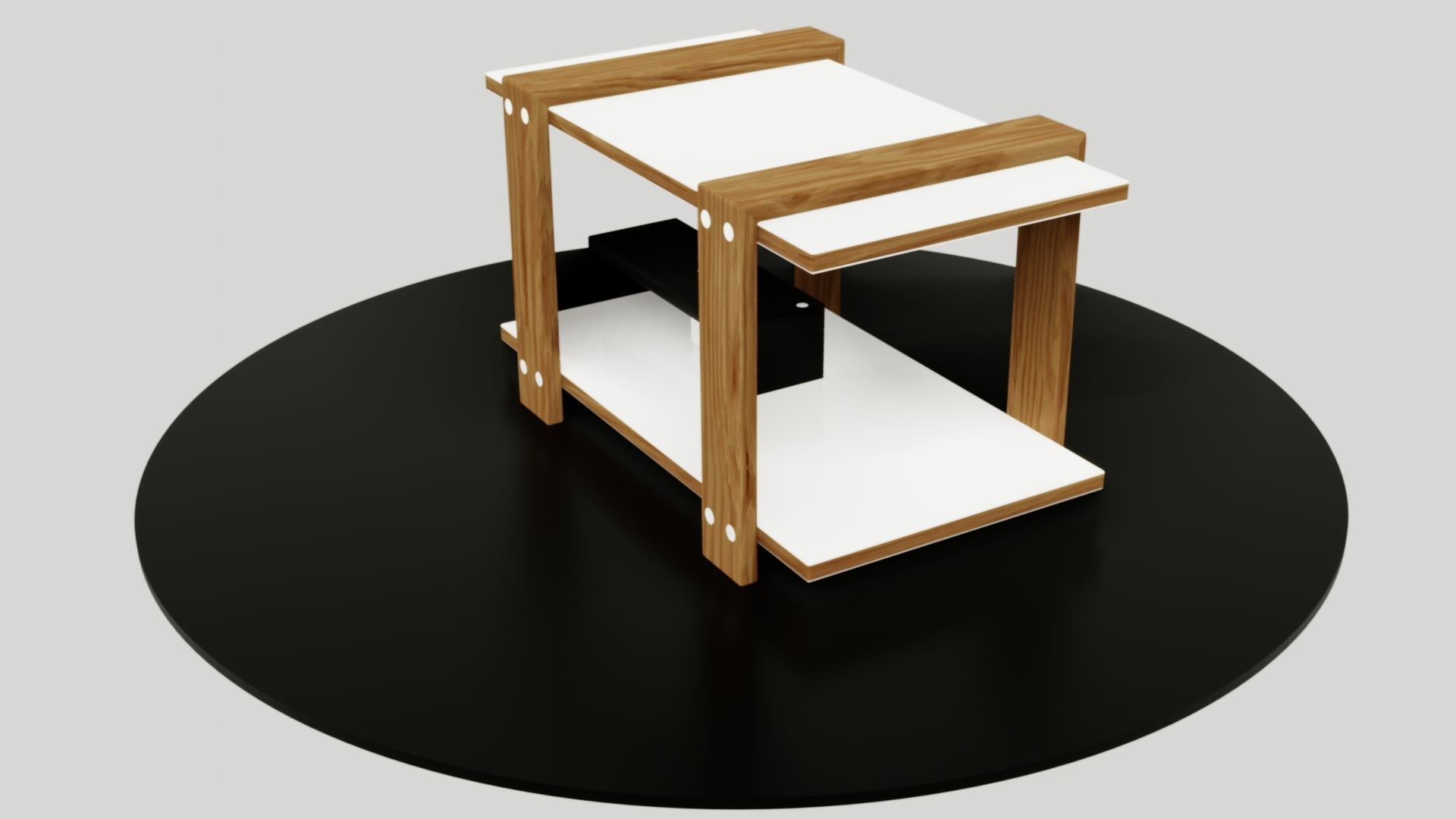 table side Low-poly 3D model_14