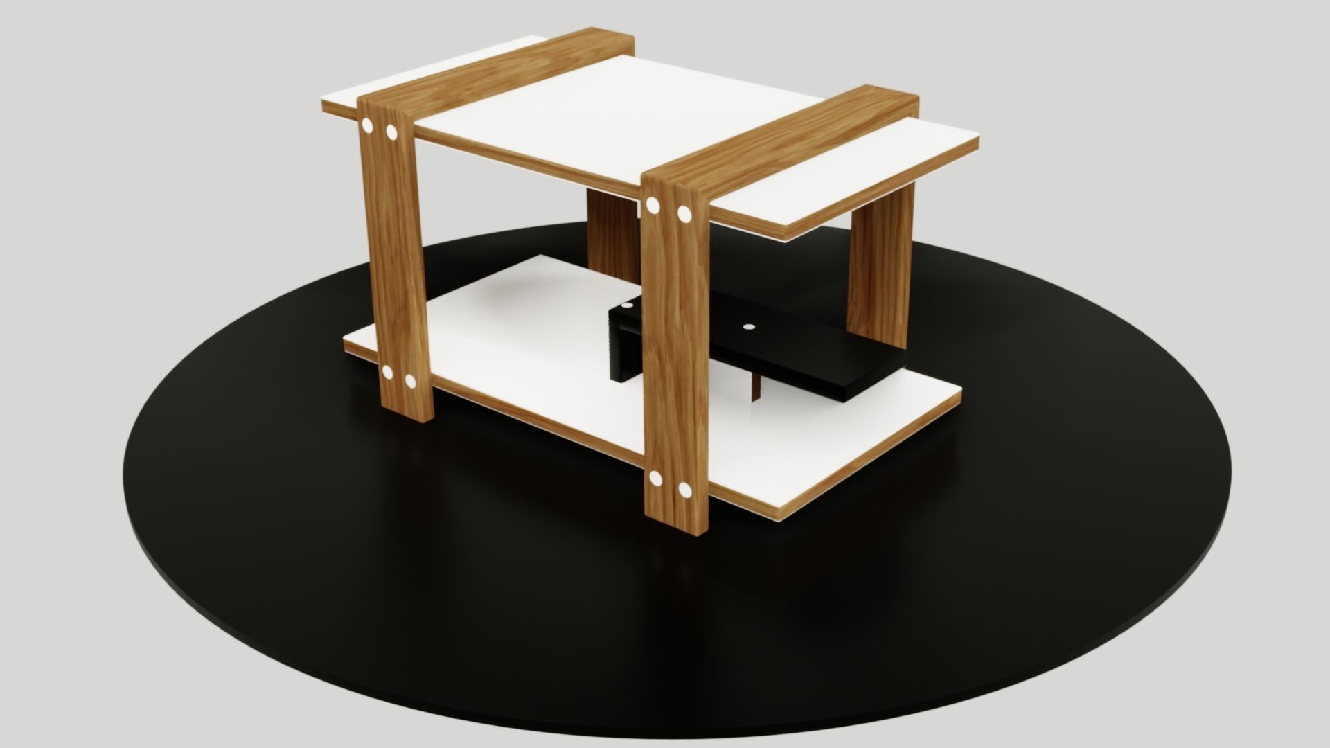 table side Low-poly 3D model_39