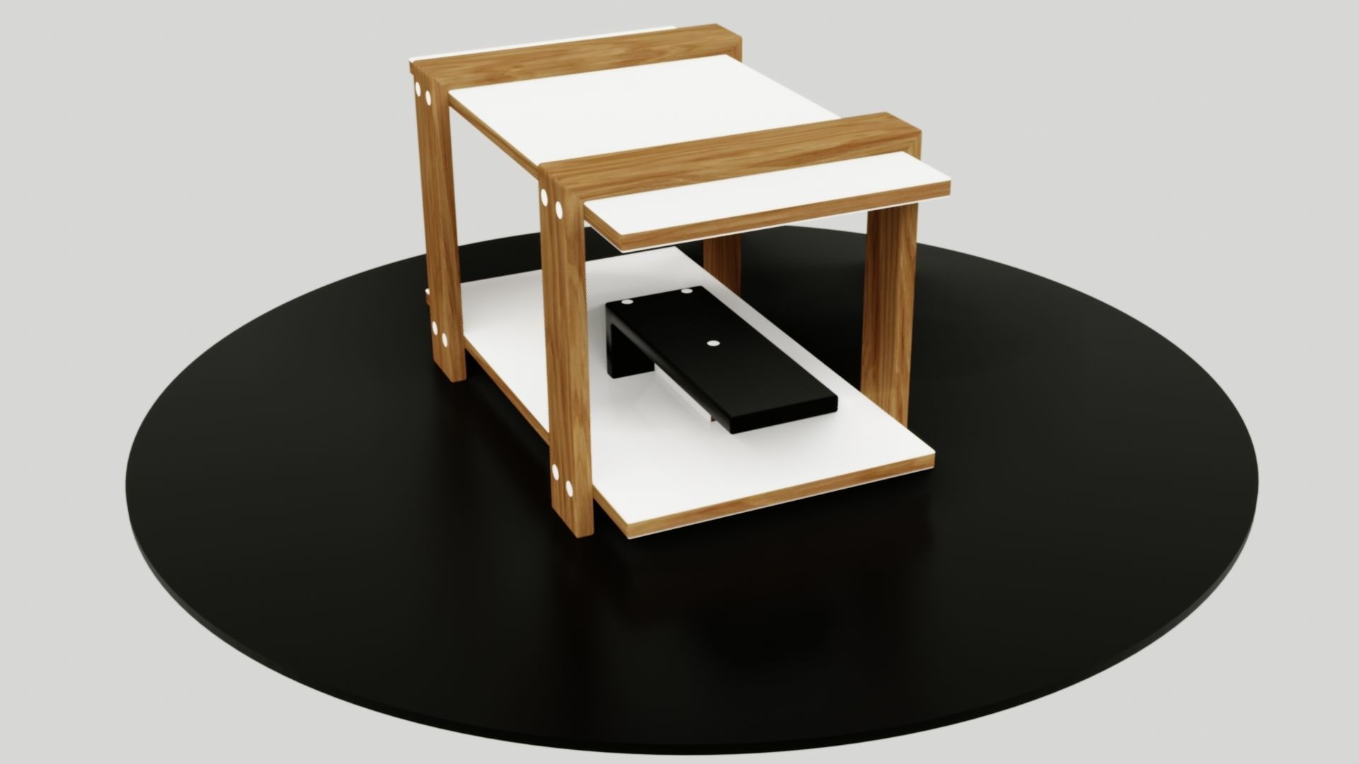table side Low-poly 3D model_43