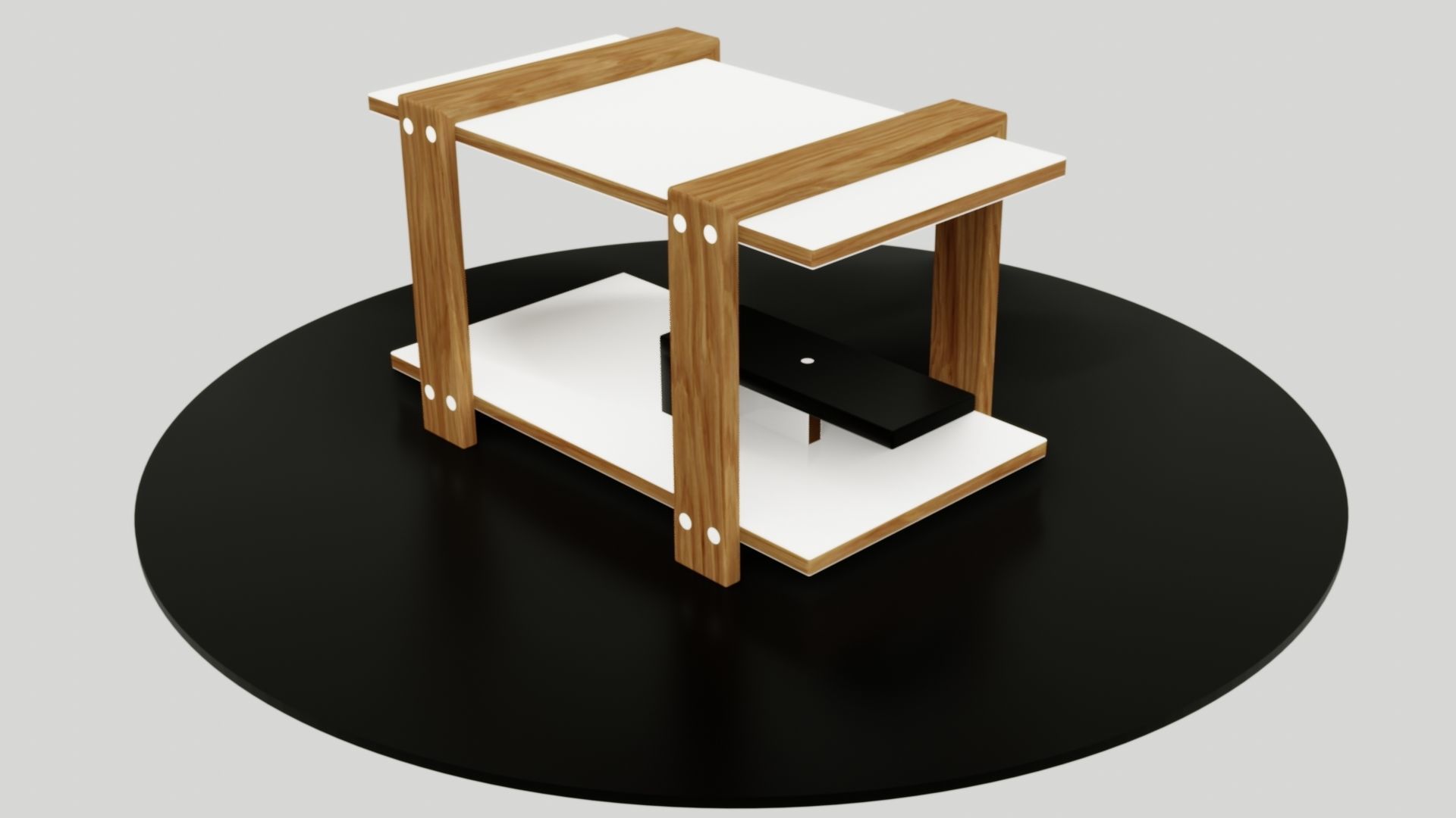 table side Low-poly 3D model_40