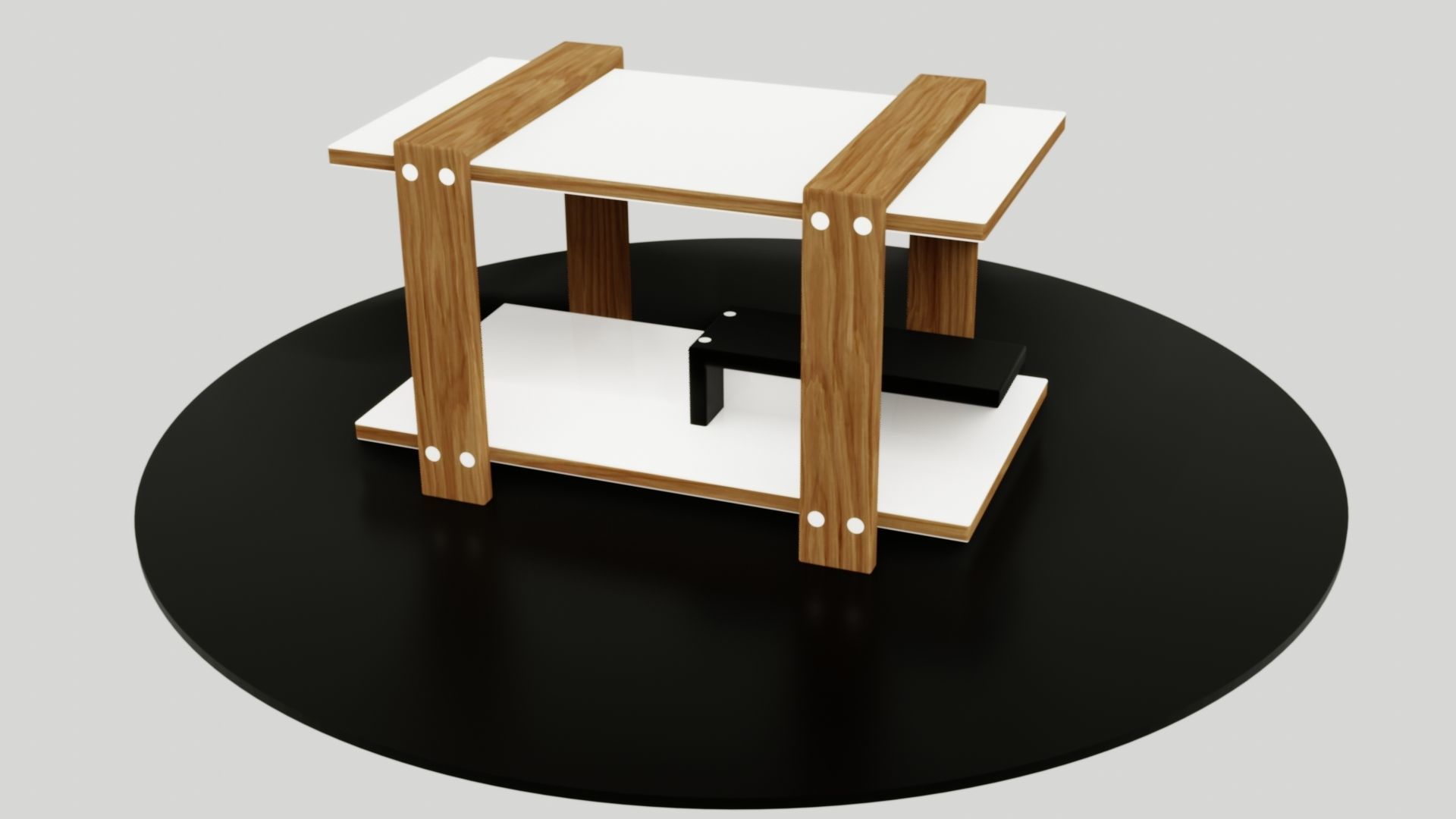 table side Low-poly 3D model_36