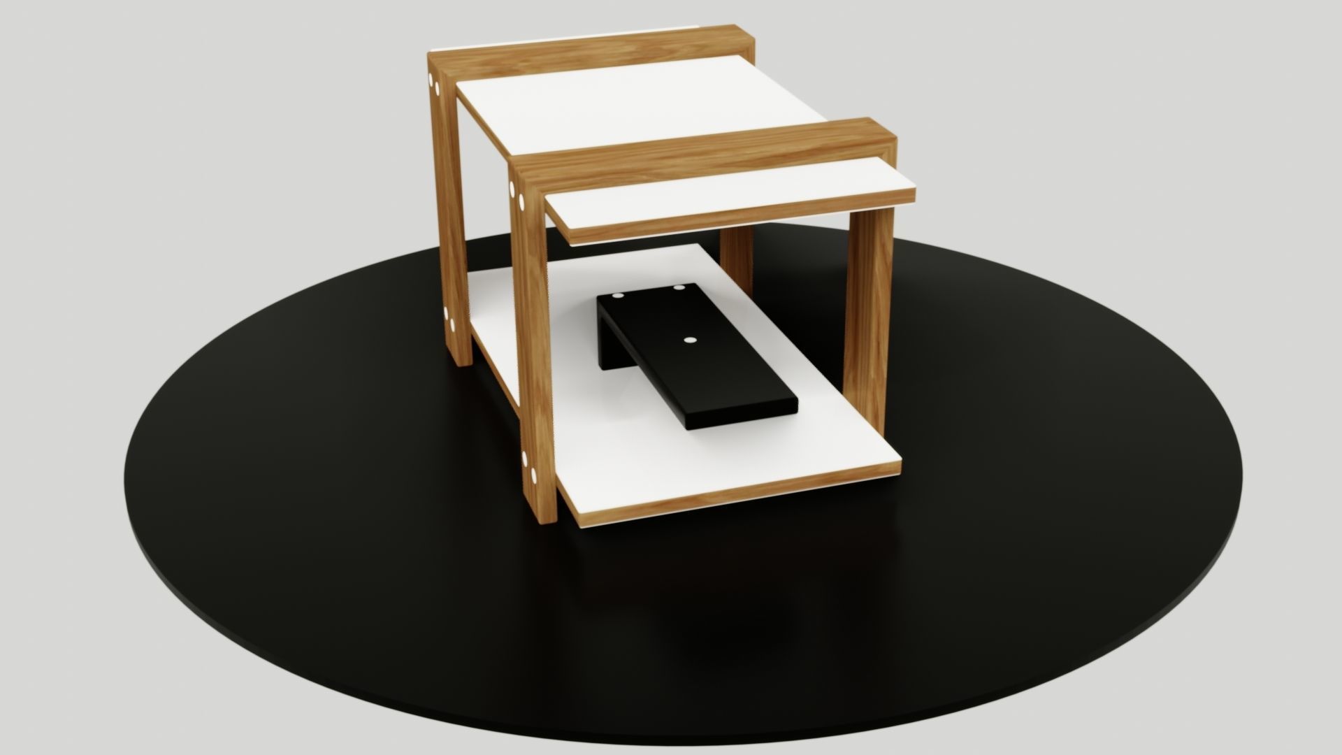 table side Low-poly 3D model_44