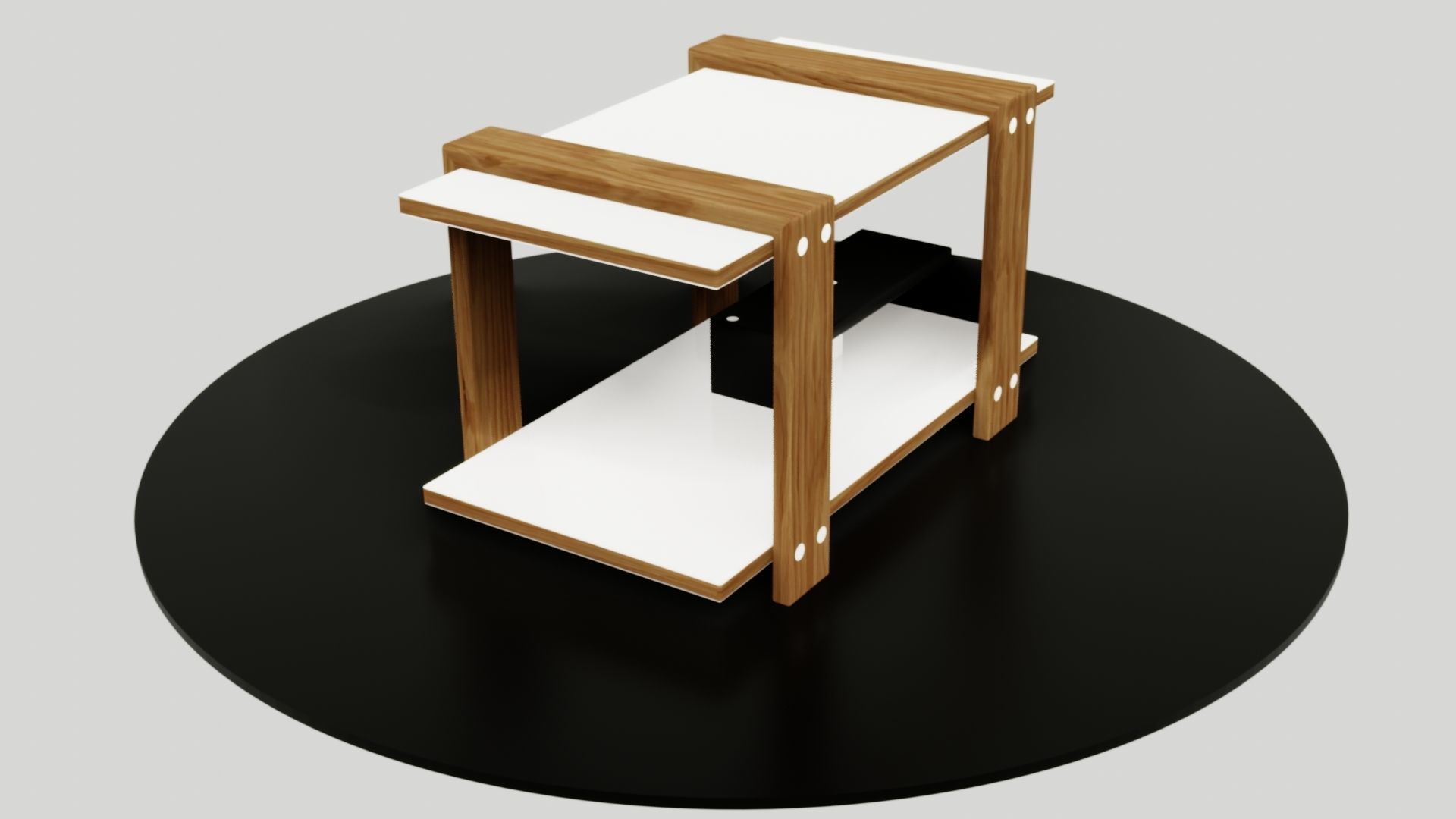 table side Low-poly 3D model_24