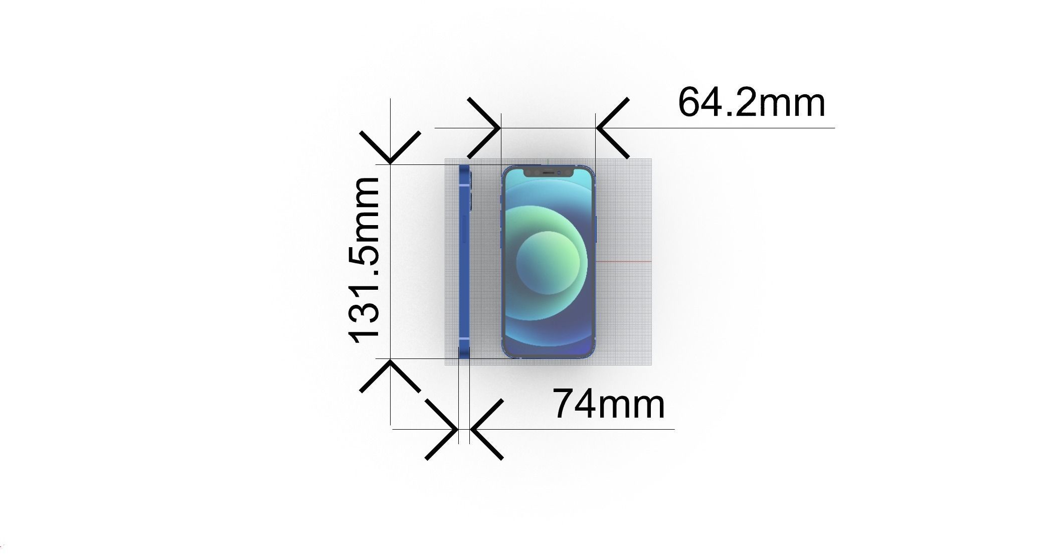 Apple iphone 12mini mobile phone 3D model 3D model 3D model 3D model_26