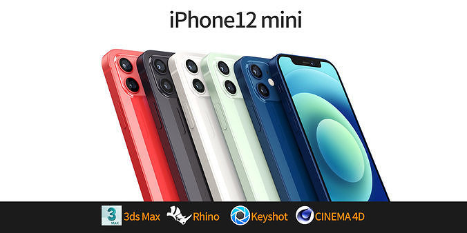 Apple iphone 12mini mobile phone 3D model 3D model 3D model 3D model