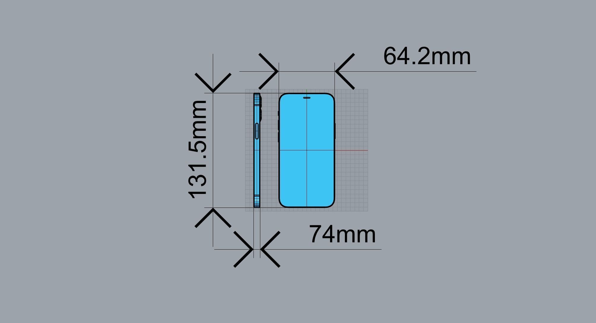 Apple iphone 12mini mobile phone 3D model 3D model 3D model 3D model_20