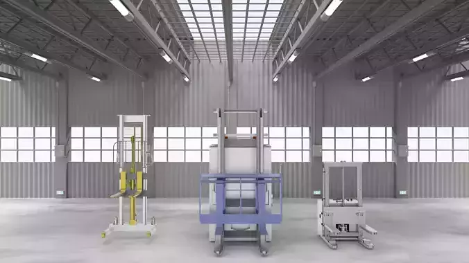 Industrial forklift assembly