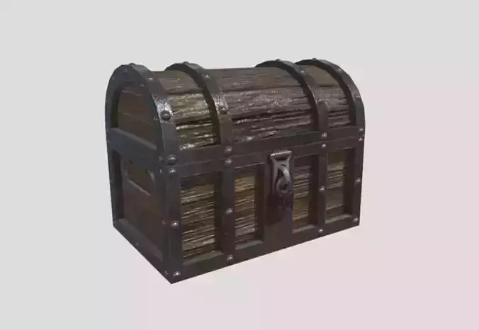 Medieval Low Poly Chest