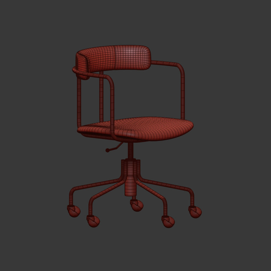 Lenox Swivel Office Chair West elm 3D model CGTrader
