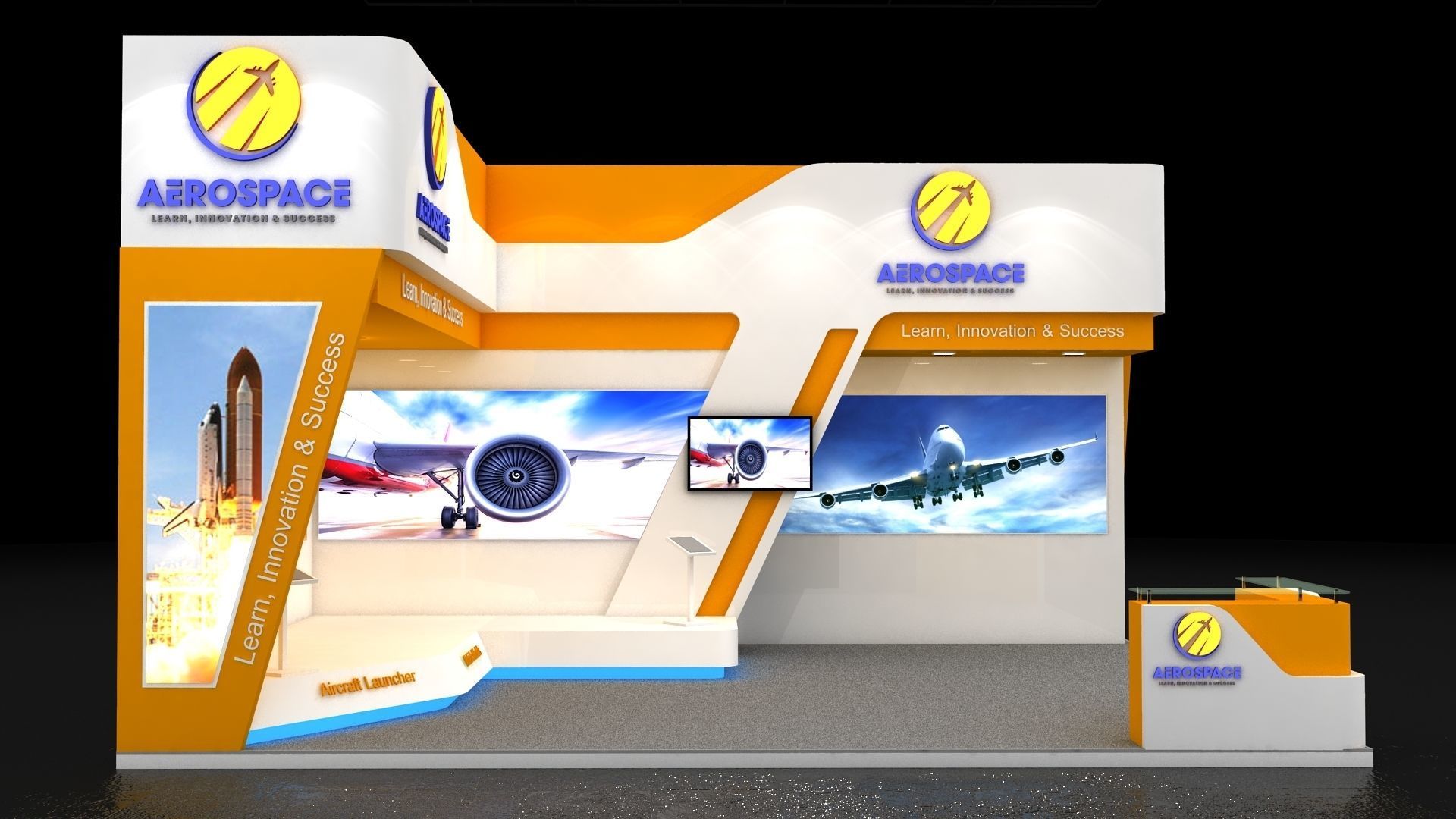 Exhibition Stand 3D model_2
