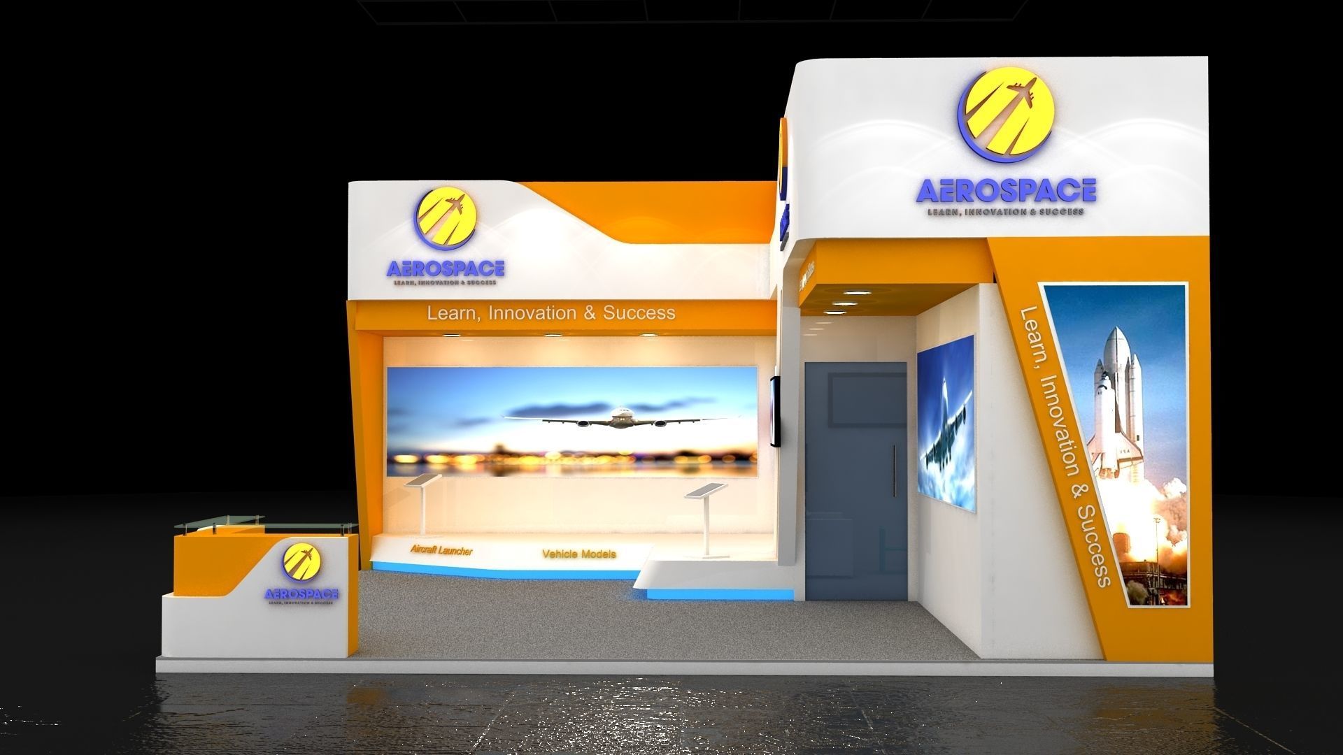 Exhibition Stand 3D model_3