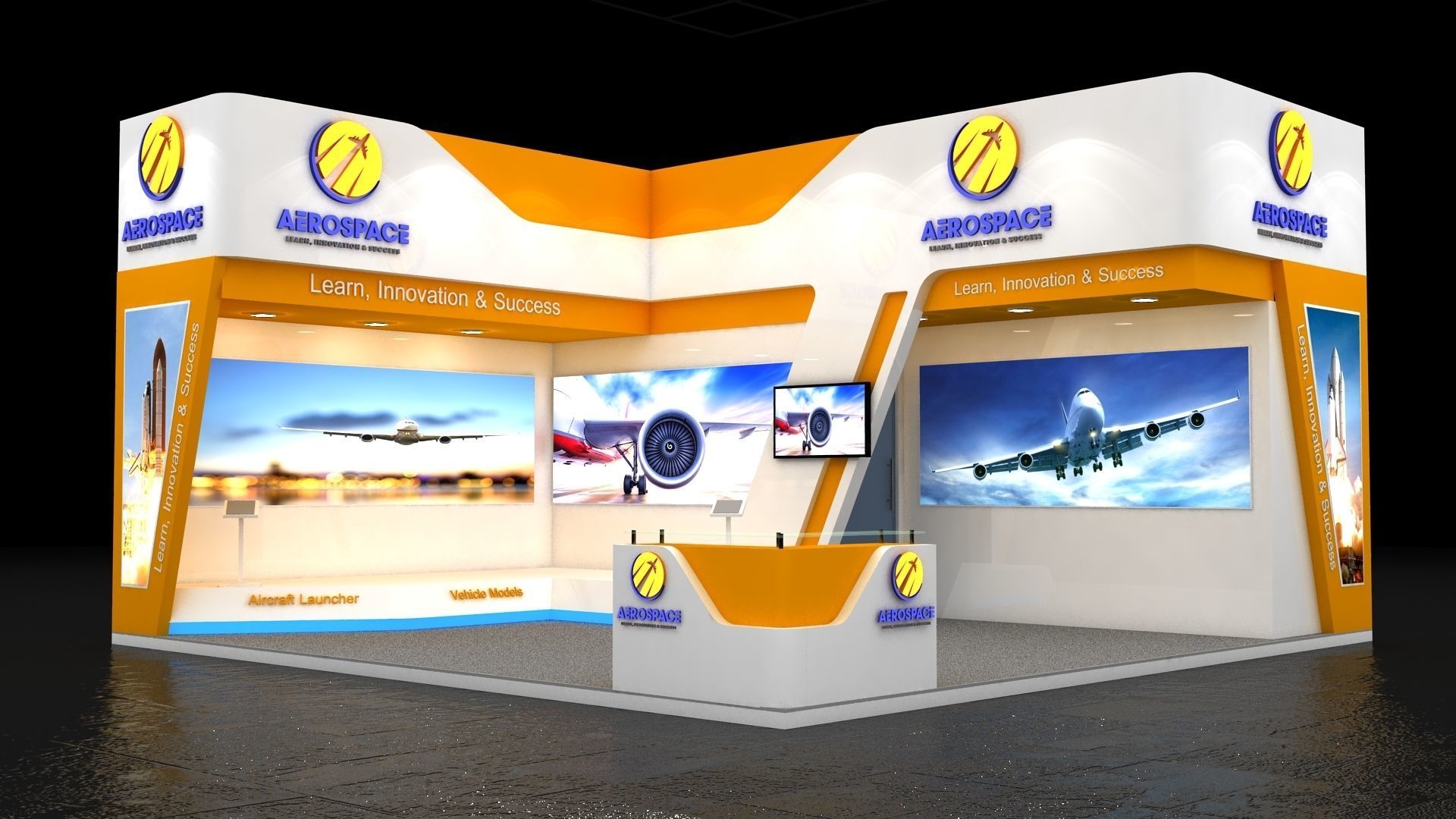 Exhibition Stand 3D model_1