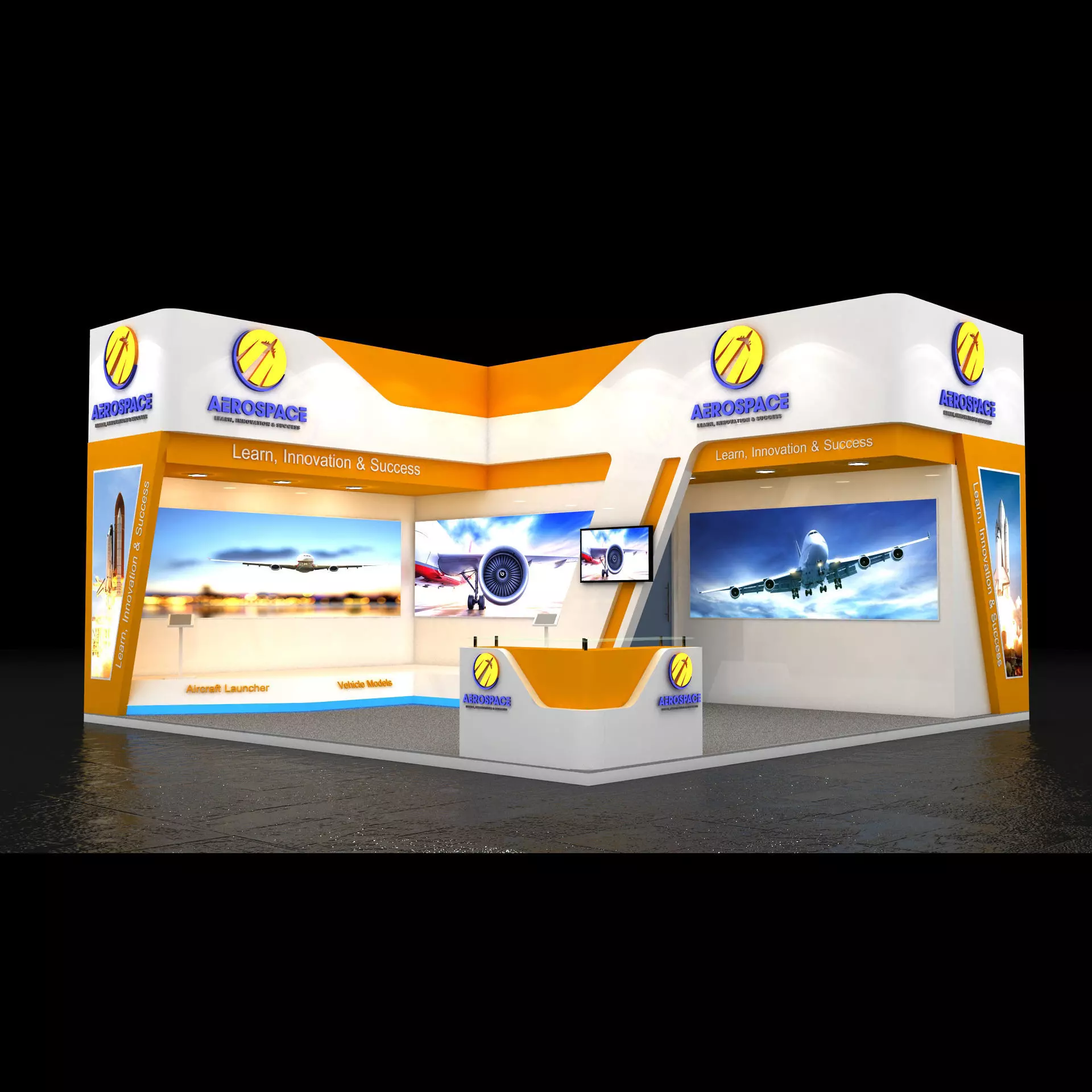 Exhibition Stand 3D model_0