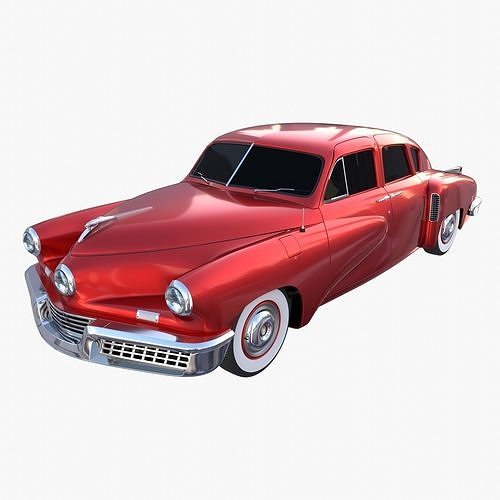 Tucker 48 Red 3D model