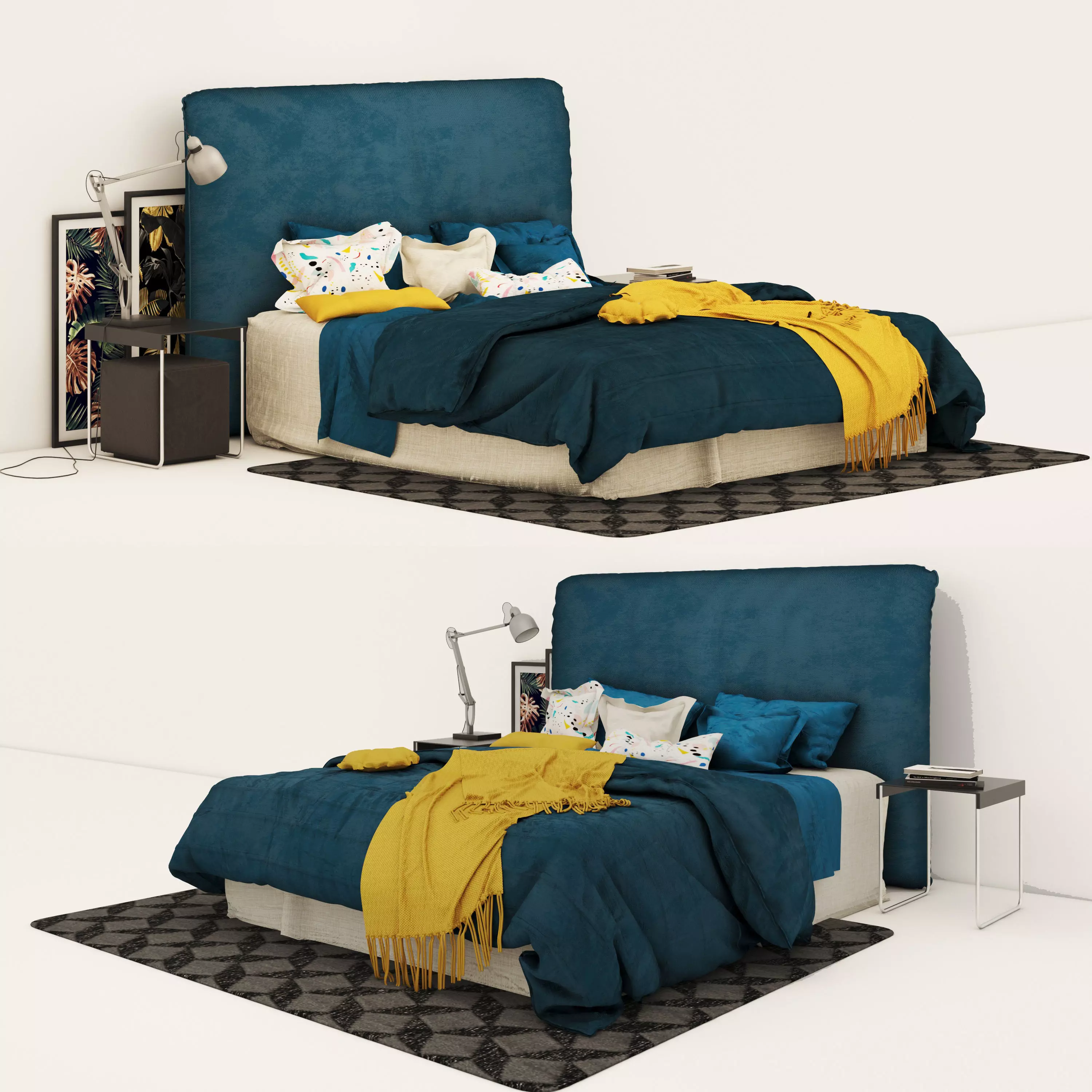 bed01 bed 3D model