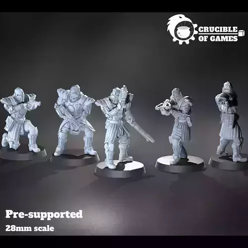 Brimstone Knights pre-supported modular miniatures kit